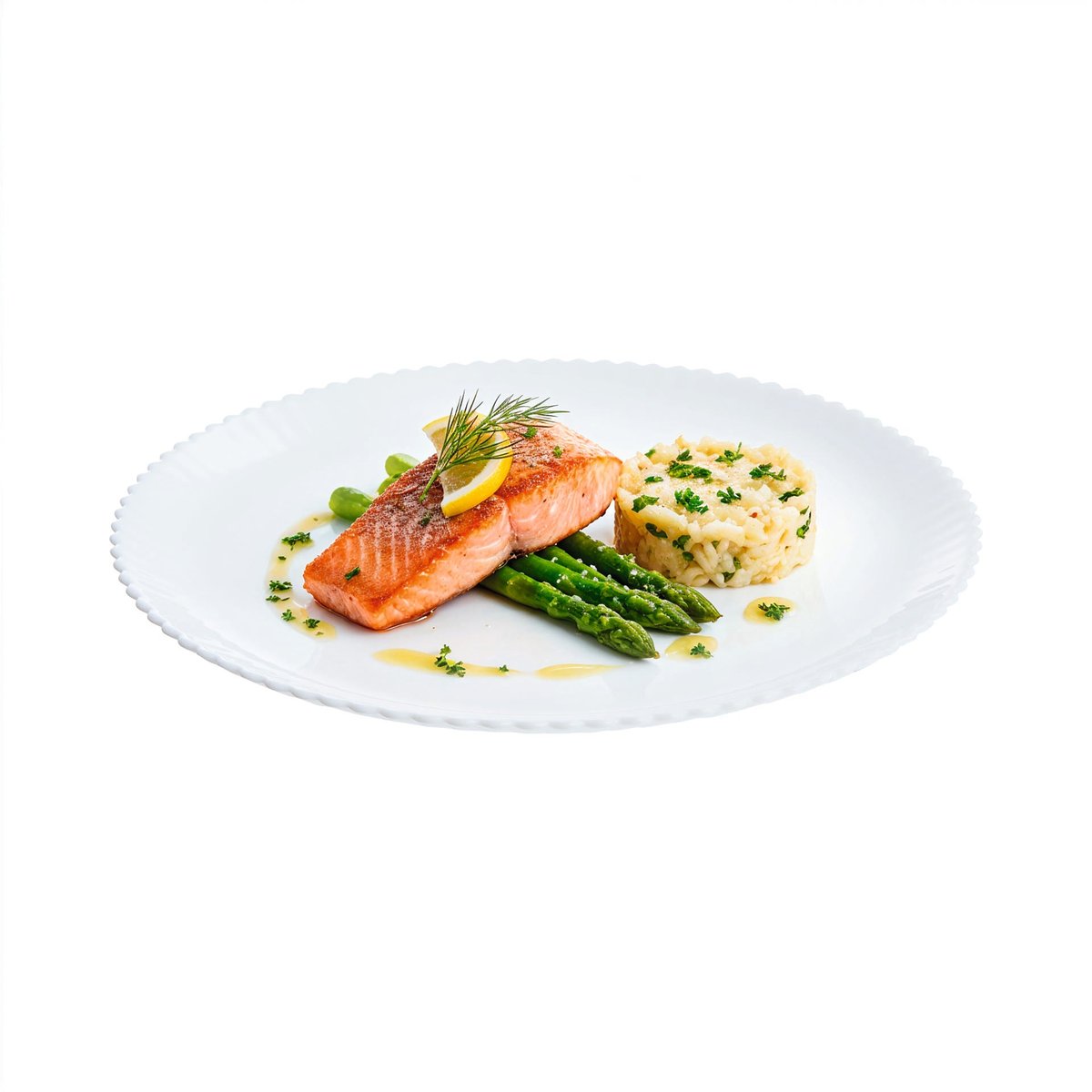6 assiettes plates blanches en opale 25 cm -BLOOM blanc, LUMINARC