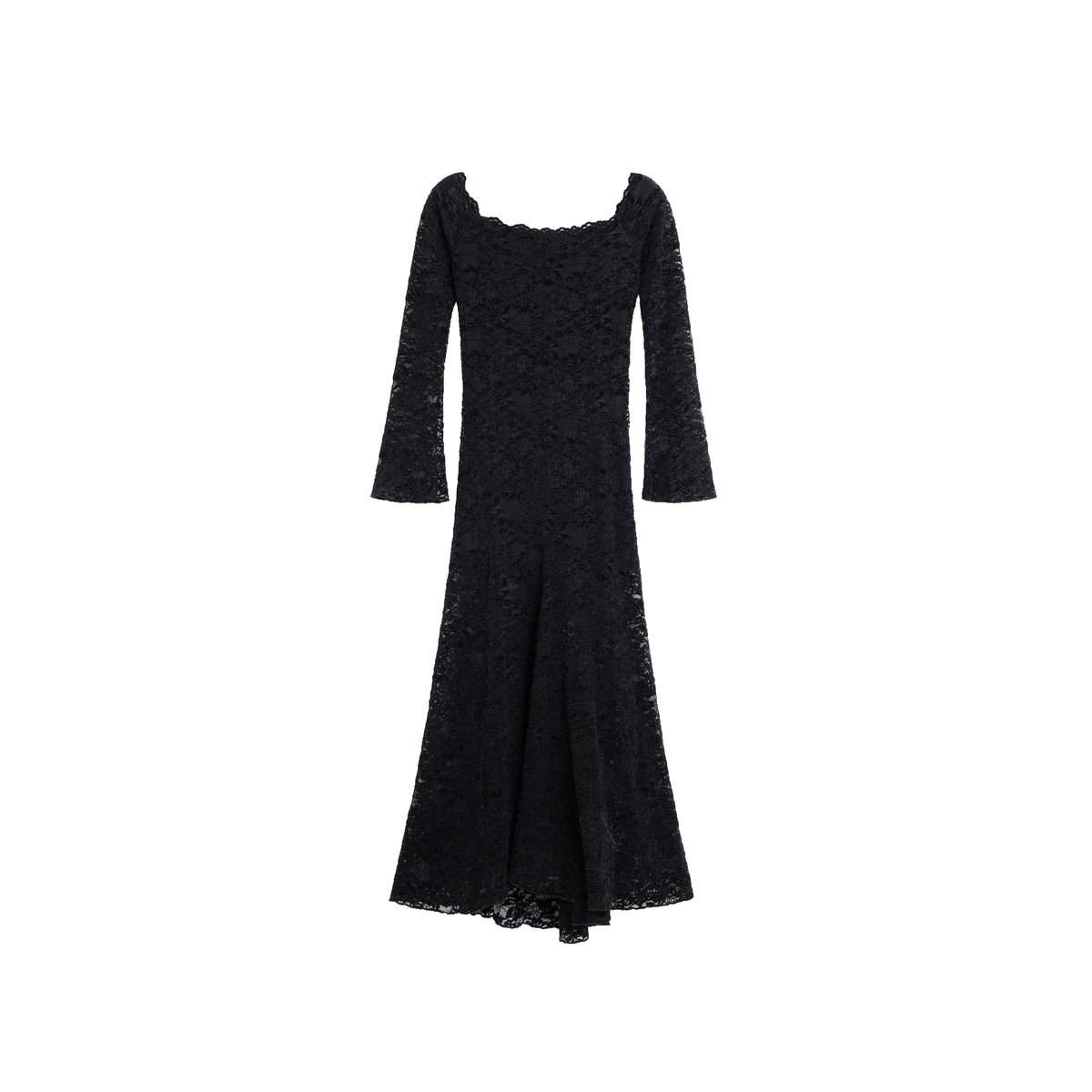robe midi évasée noir, DESIGUAL
