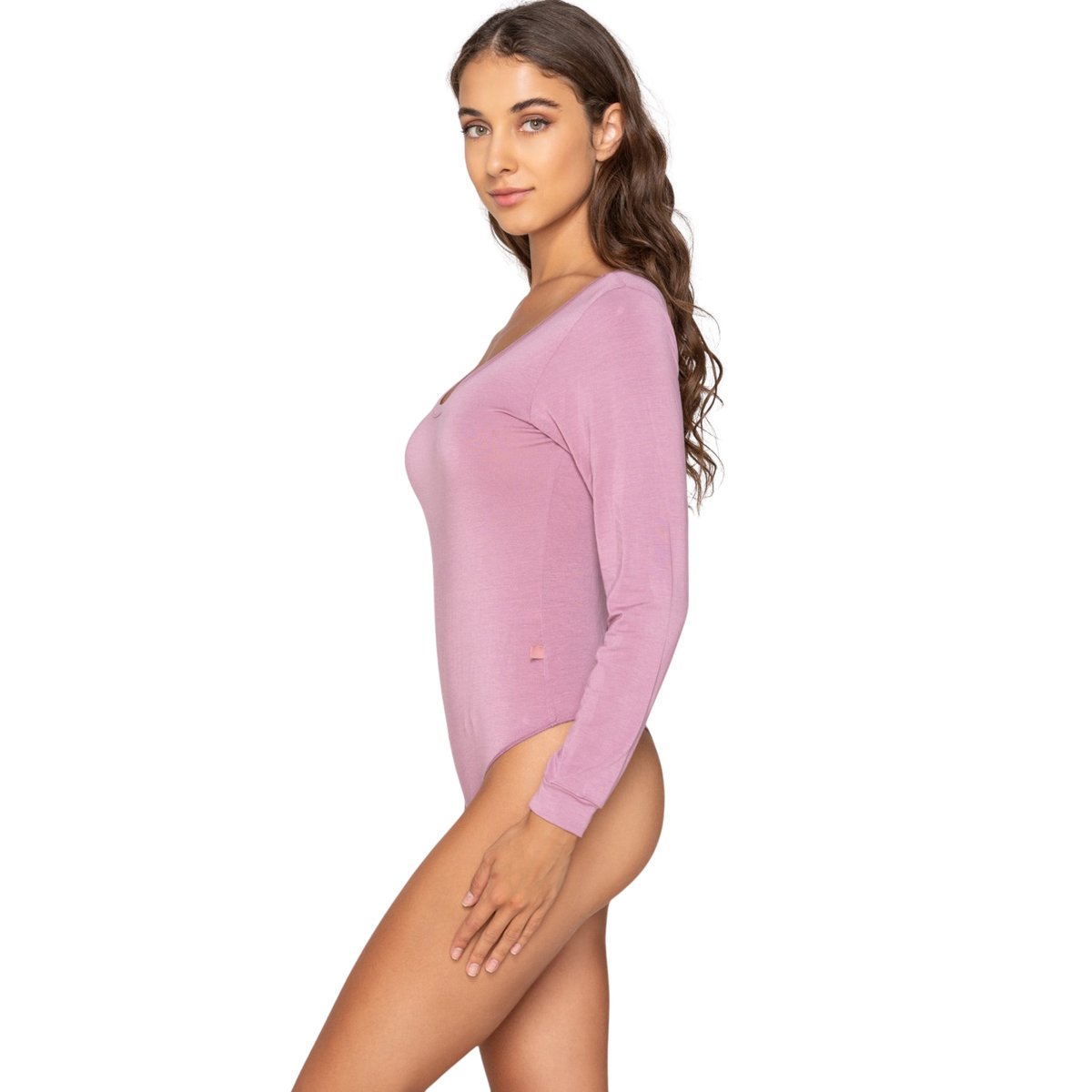 Body string manches longues MICRO TOUCH COMFORT rose, LUNA SPLENDIDA