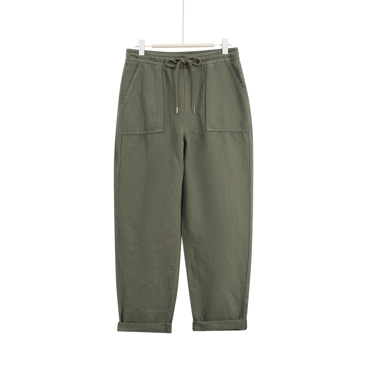 Pantalon ample en toile IGNACE vert kaki, CAROLL