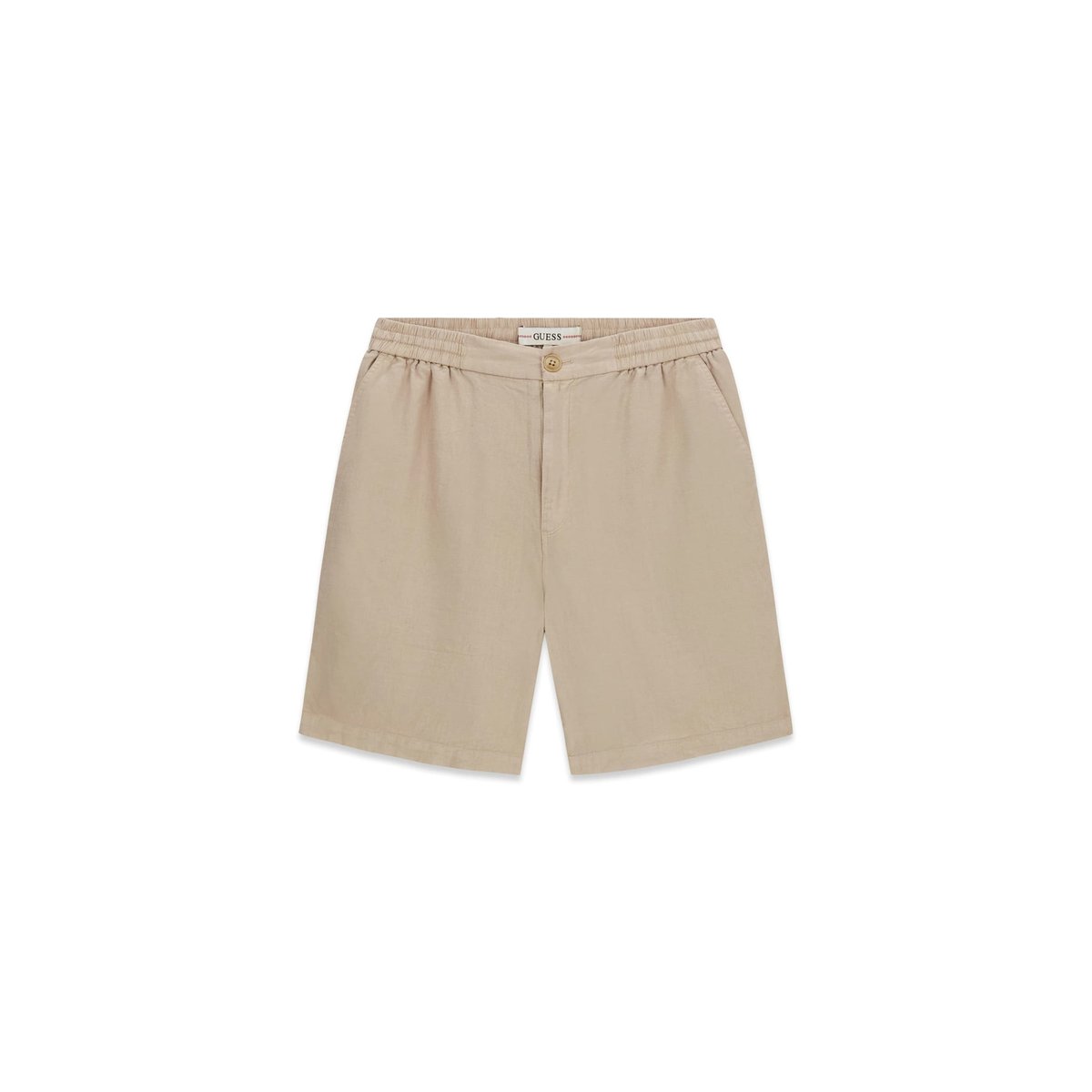 Shorts En Mélange De Lin beige multi, GUESS