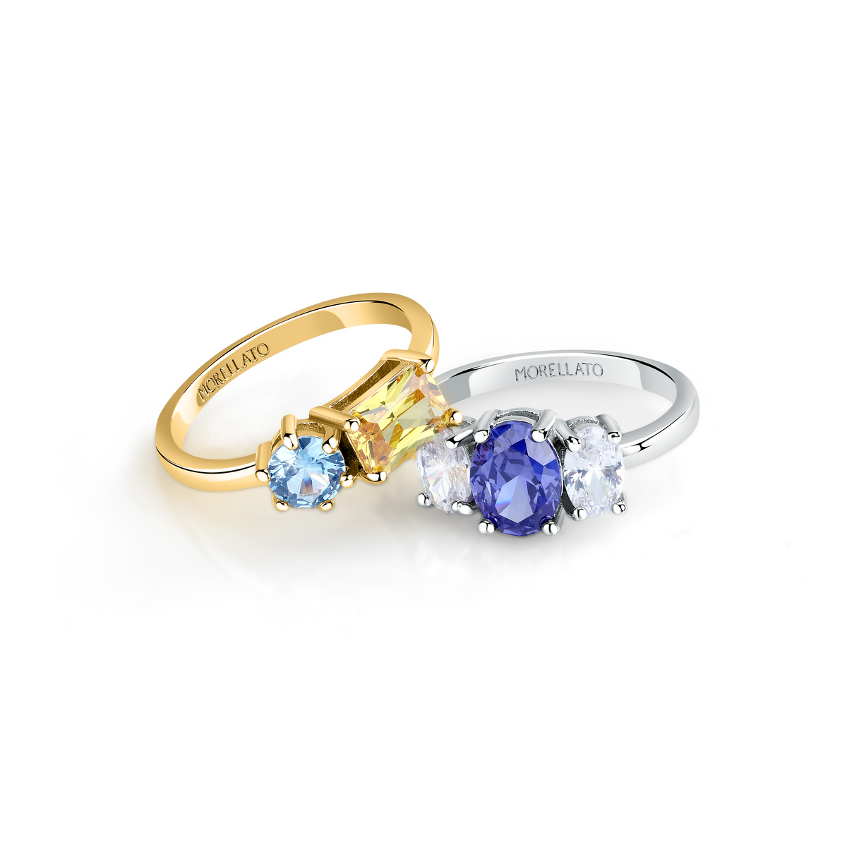 Bague en Laiton, Émail COLORI bleu, MORELLATO