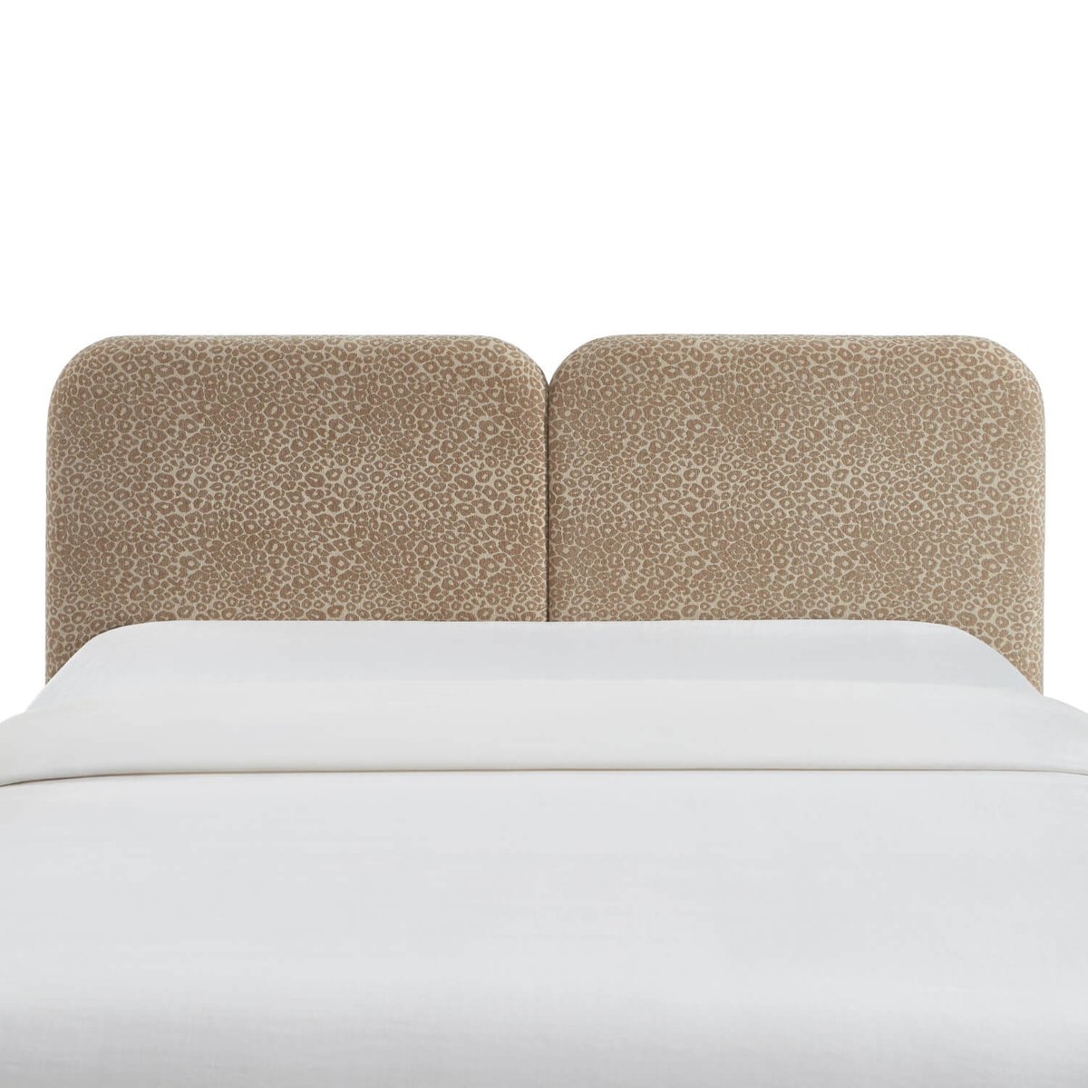 Tête de lit en tissu jacquard LOUISON beige, SORELH