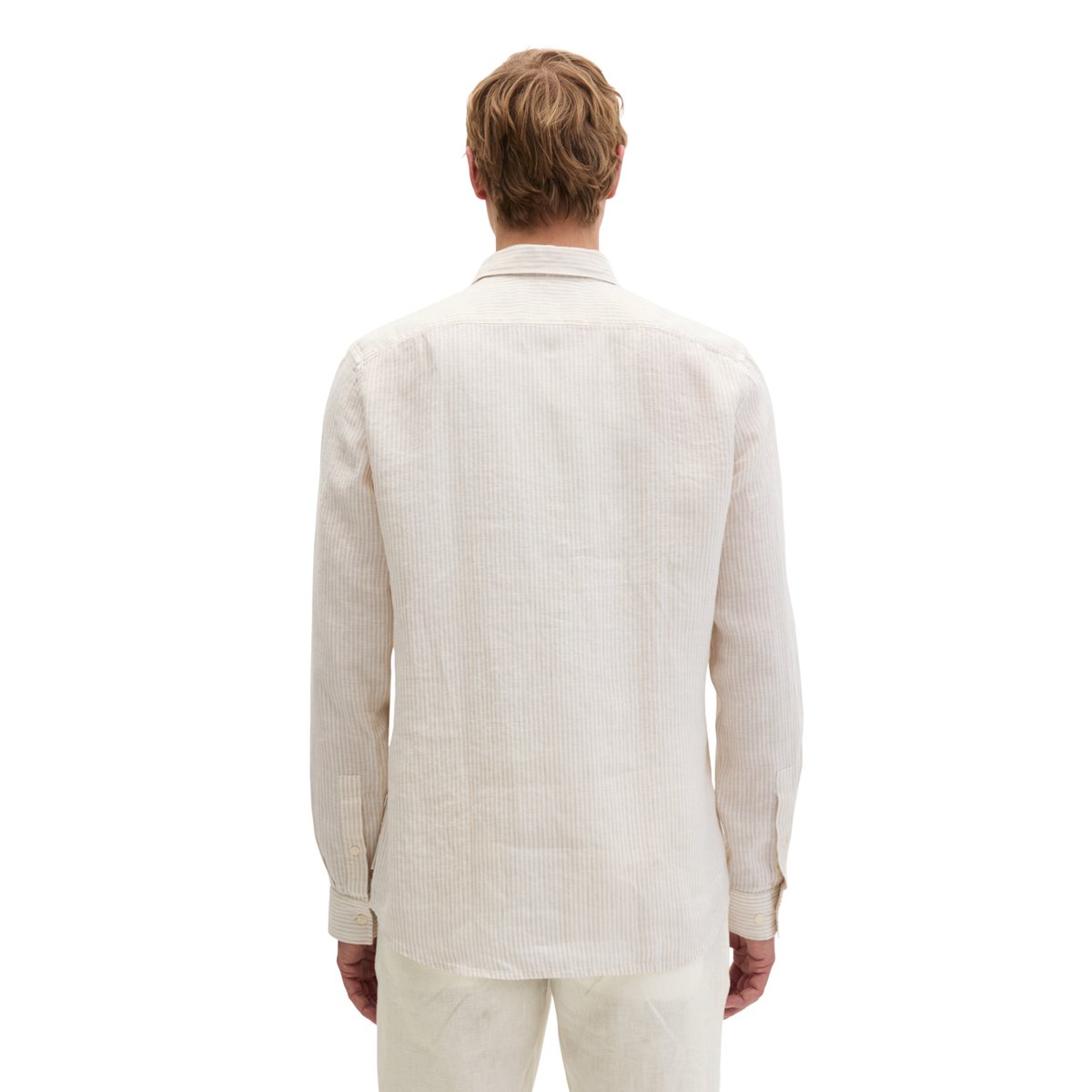 Chemise regular en lin de haute qualité marron, MARC O'POLO