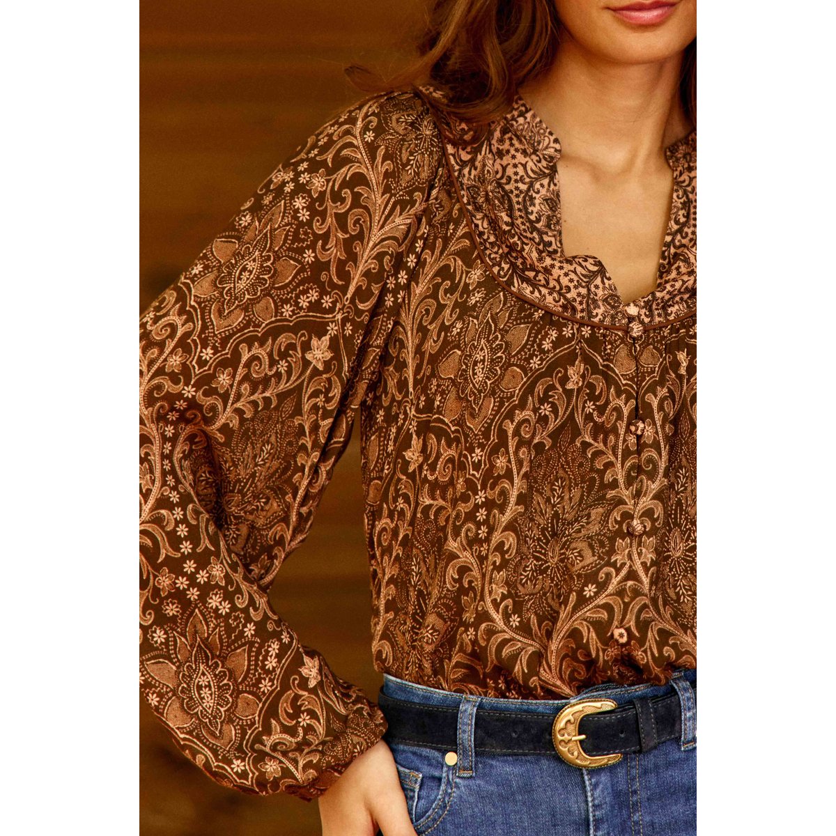 BLOUSE imprimé cachemire BLYN 16-boho, LA PETITE ETOILE