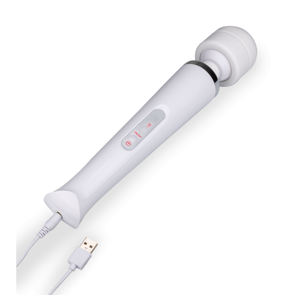 Vibro fantasy wand puissant USB blanc, LOVE AND VIBES