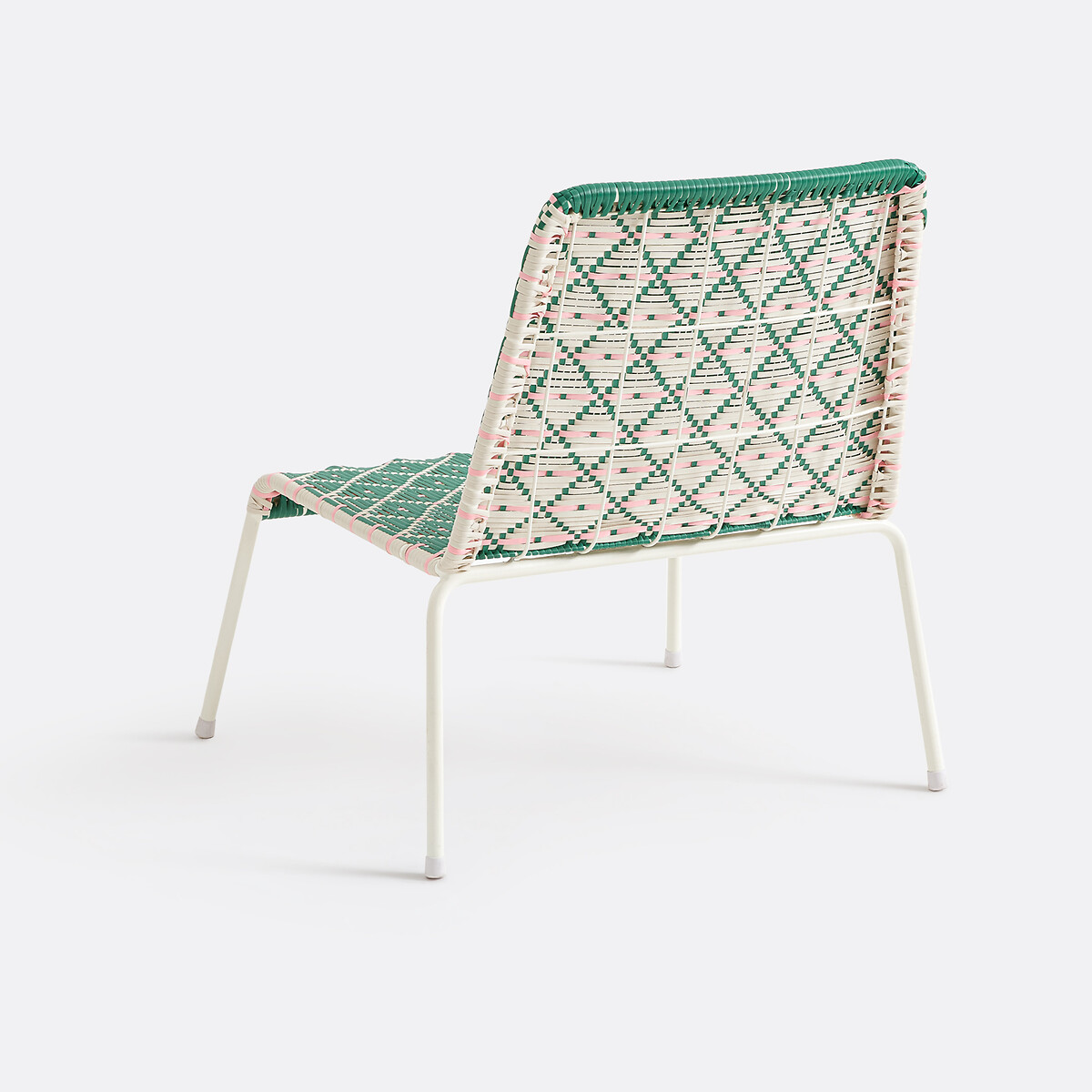 Velrose Low Garden Chair green/pink, LA REDOUTE INTERIEURS