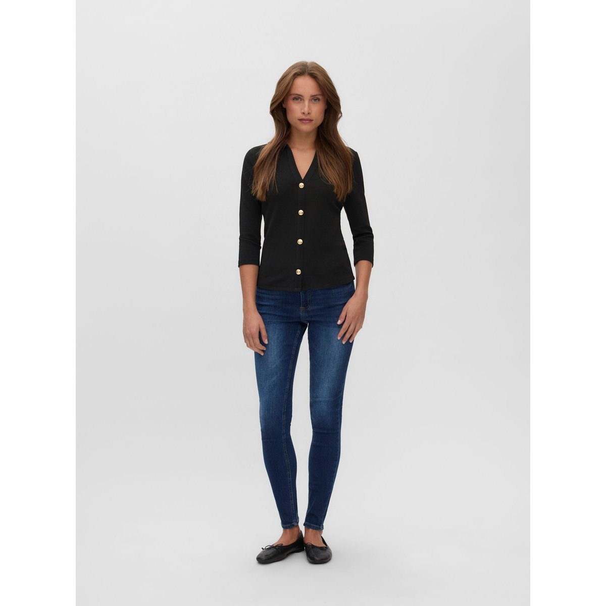 Top noire - black, VERO MODA
