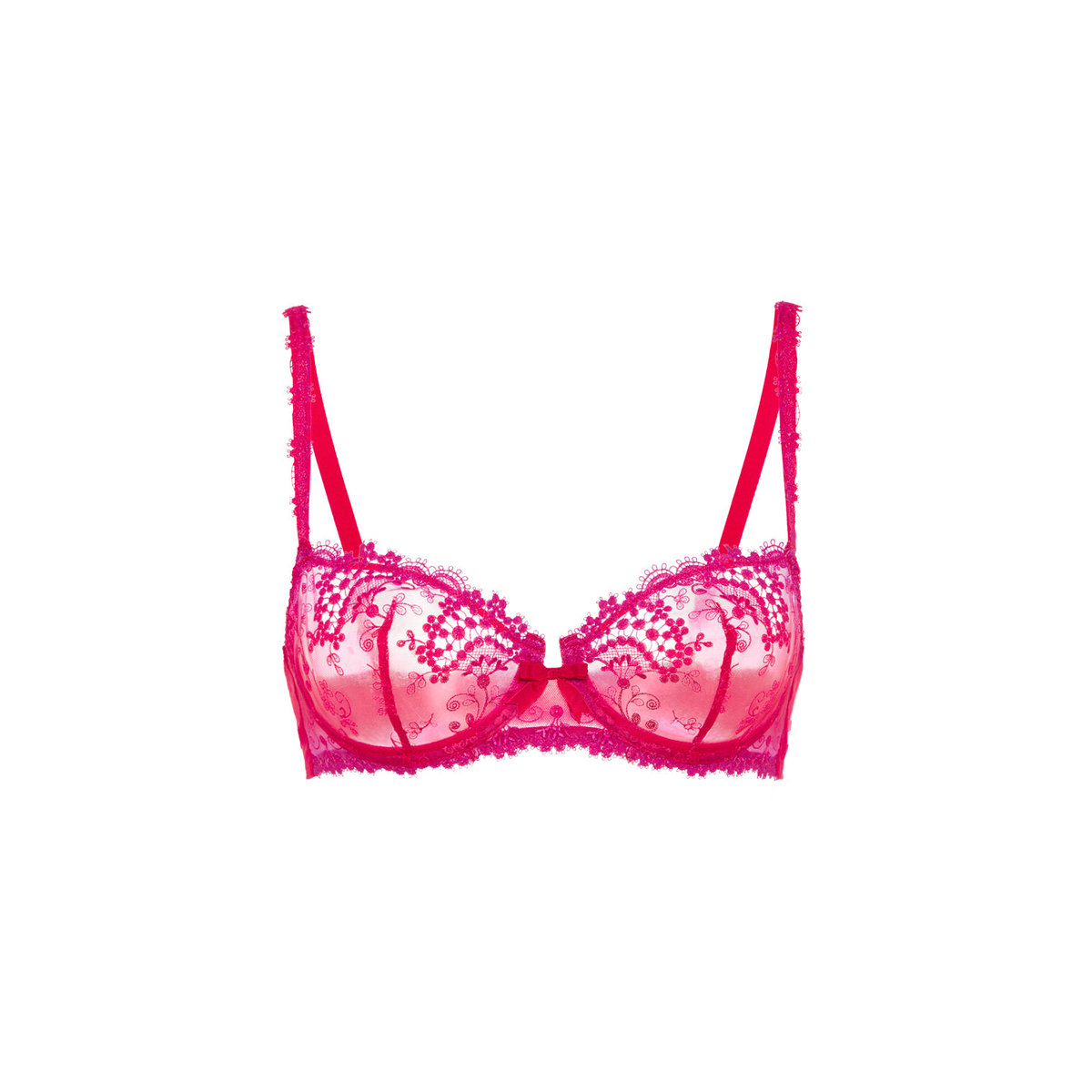 Soutien-gorge corbeille, WISH rouge, SIMONE PERELE