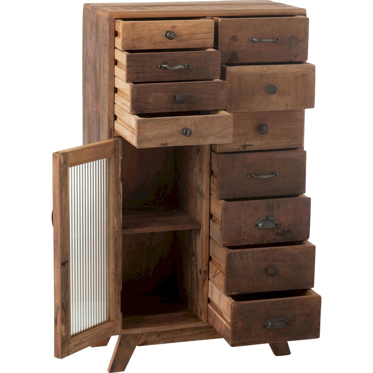 Étagère en bois et verre naturel, RECOLLECTION