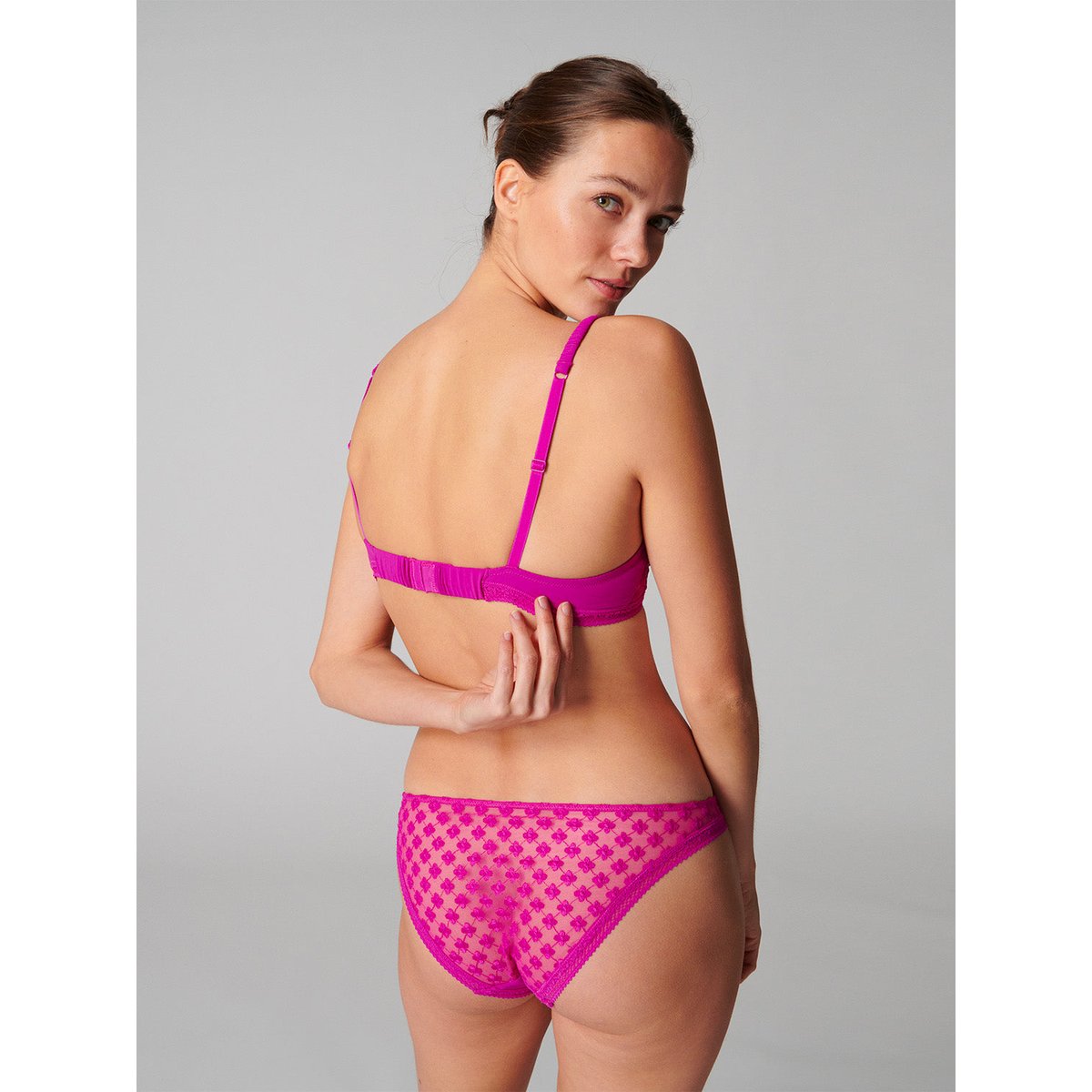 Soutien-gorge push-up triangle, HORTENSE rose, SIMONE PERELE
