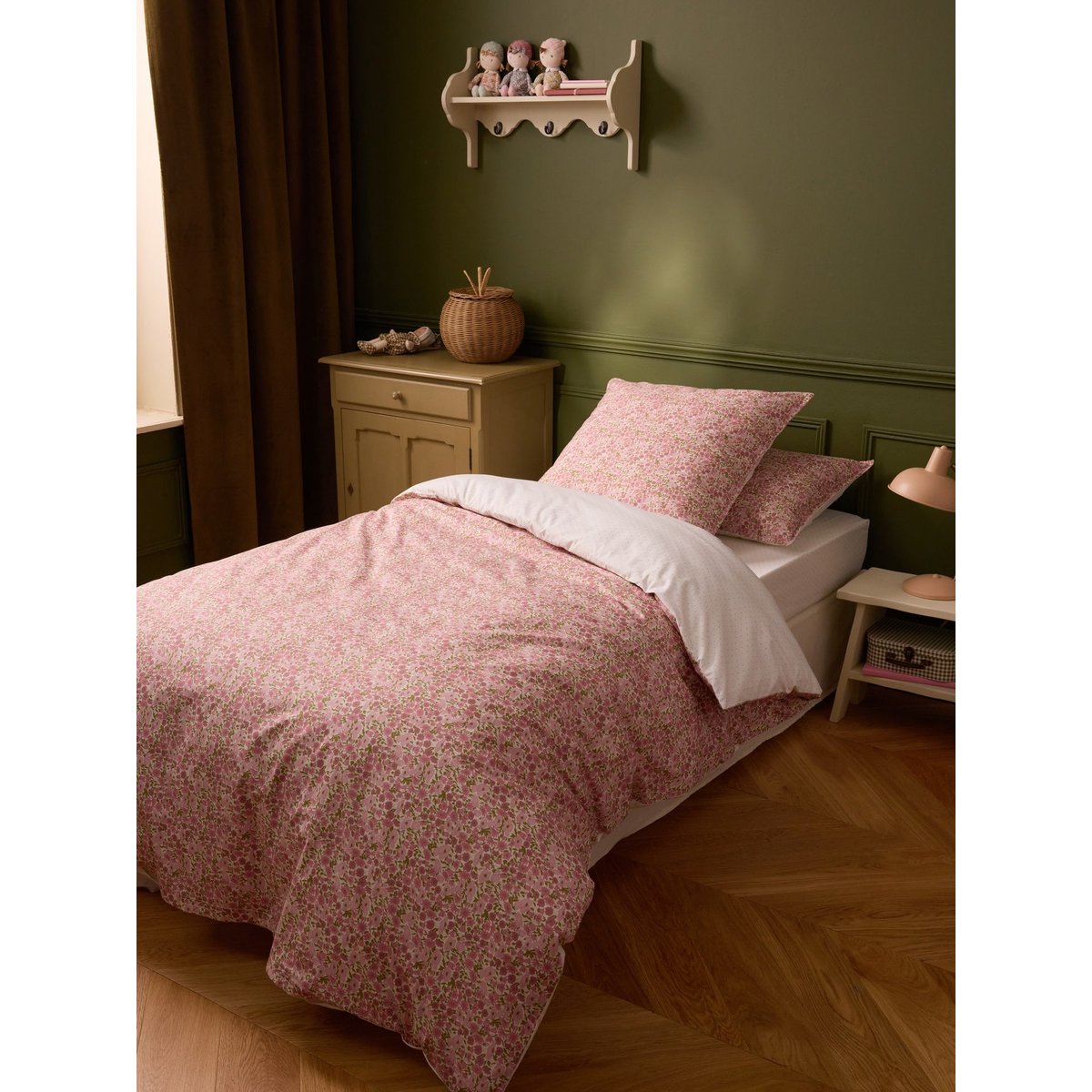 Housse de couette tissu Liberty "Poppy and Daisy" liberty poppy and daisy, CYRILLUS