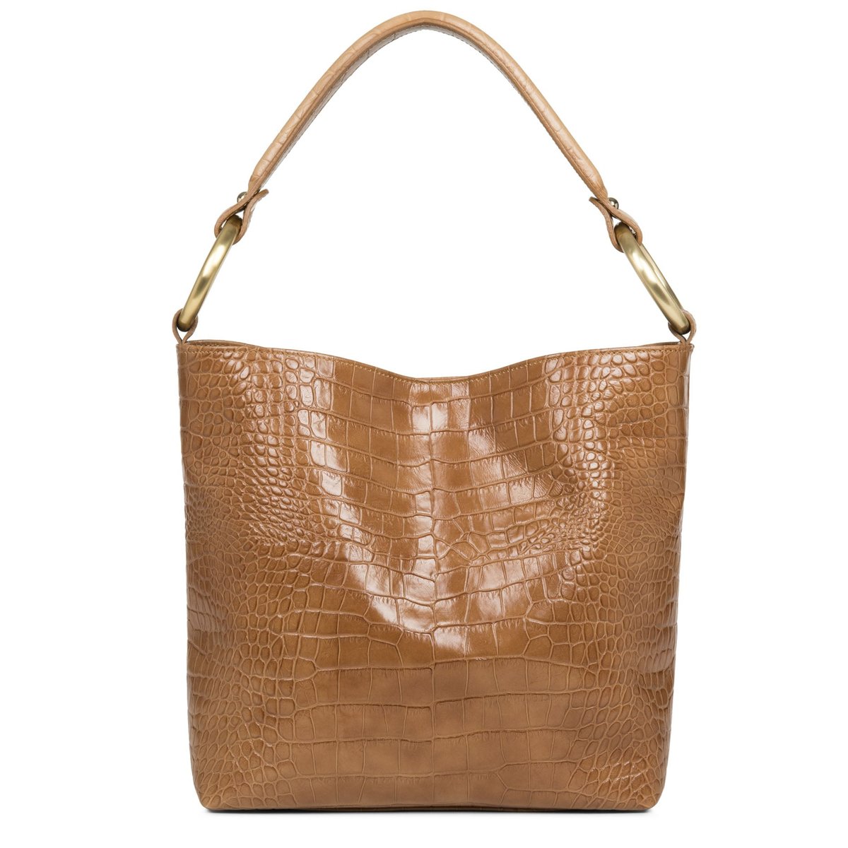 Sac Seau HANDLE CROCO camel, SEQUOIA