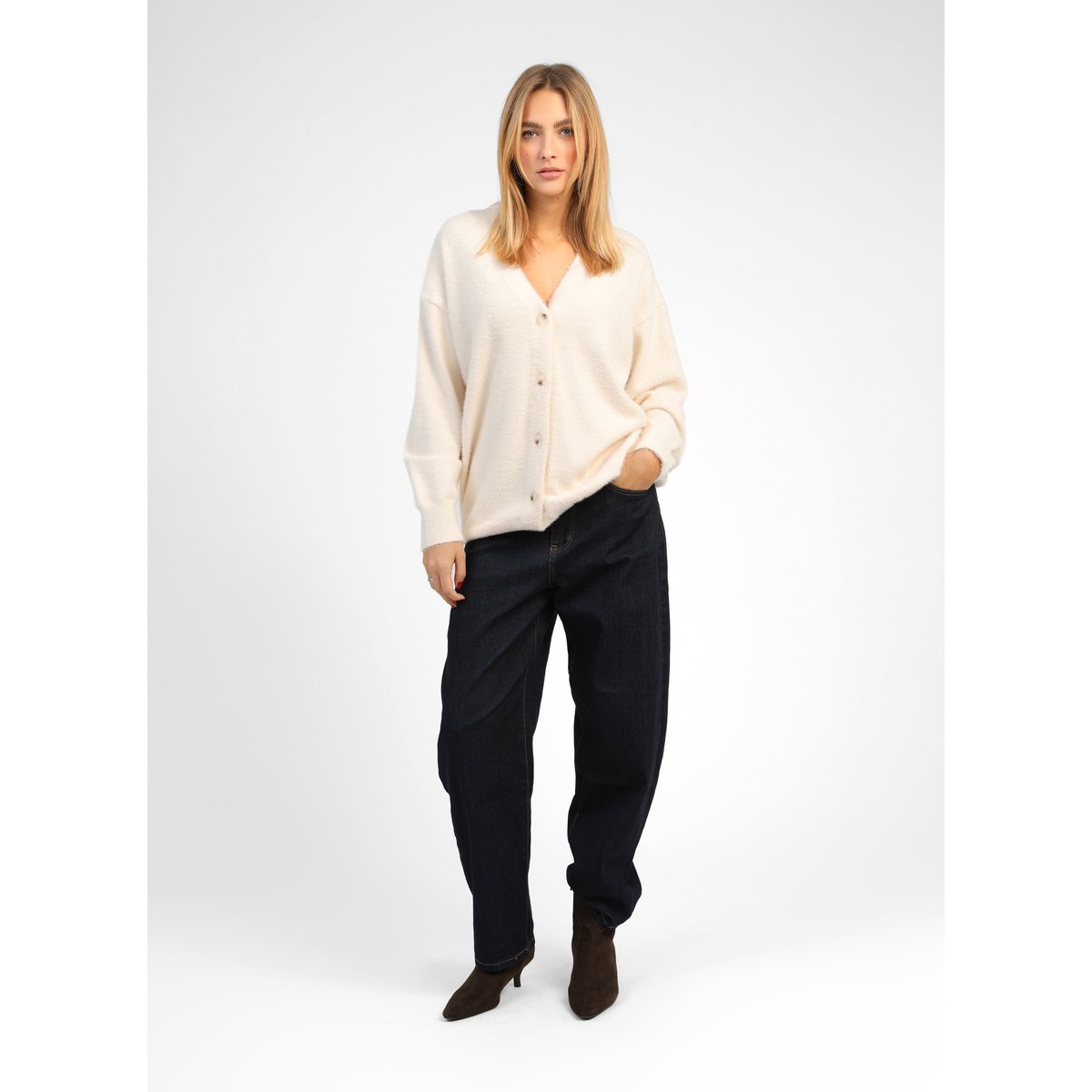 Gilet NOEMA ecru, AN'GE