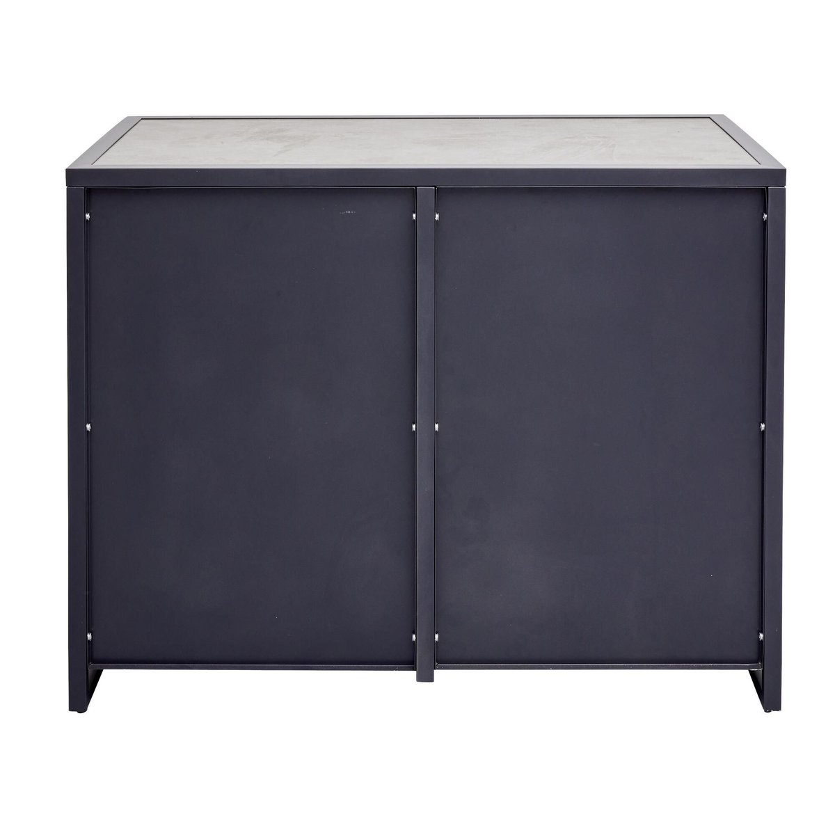 Module 2 portes pour cuisine, EUROPA gris / argent, NATERIAL