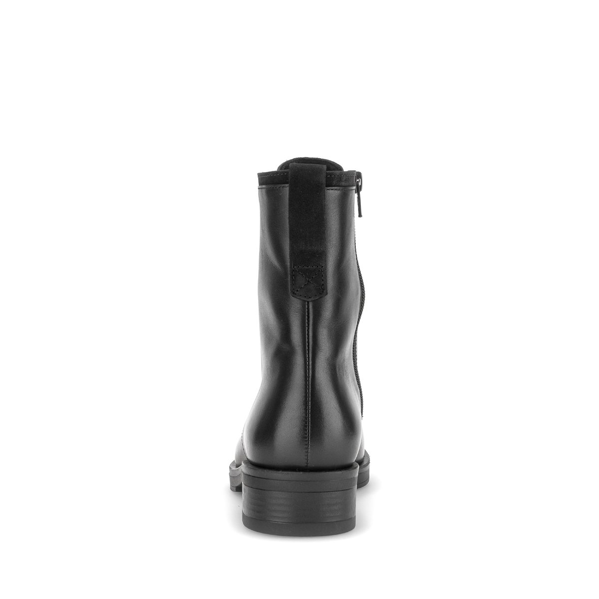 Bottines en cuir lisse à talon décroché noir, GABOR
