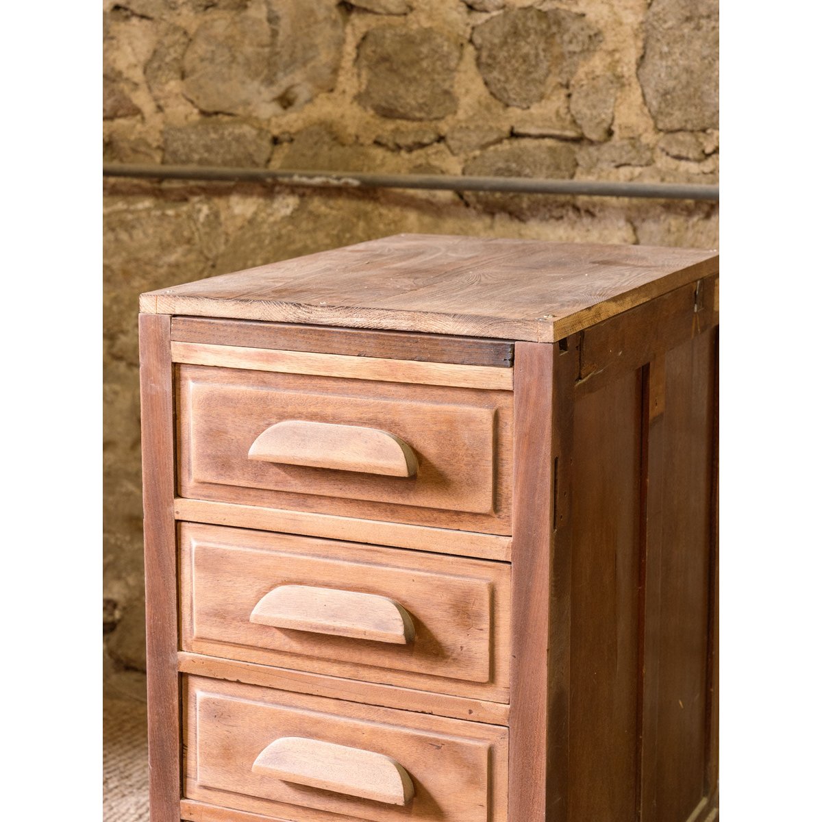 Petite commode en bois Garance N°762 - Bon état bois foncé, DEBONGOUT