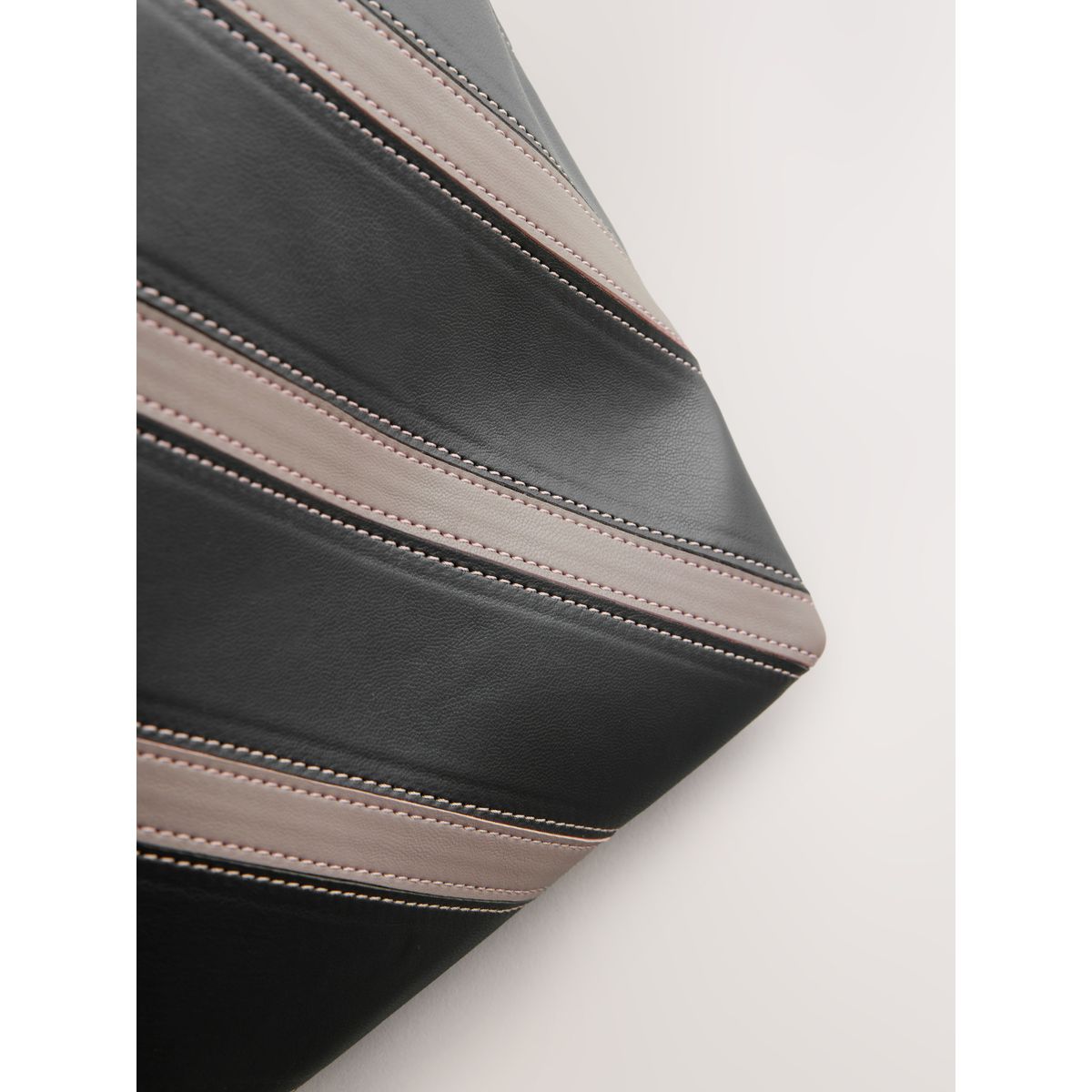 Sac bandoulière rayé noir, NEXT