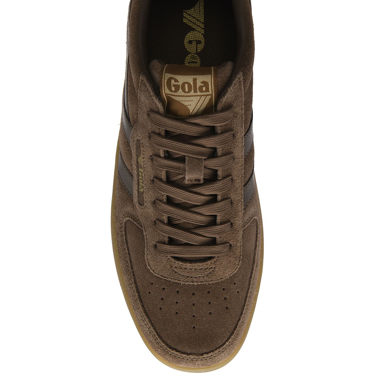 Baskets en cuir, HAWK SUEDE '86 marron, GOLA