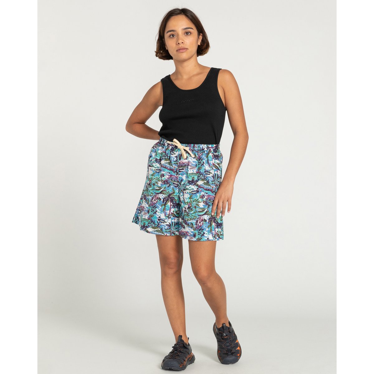 Short taille élastique VOLLEY bleu rivers blue, ELEMENT