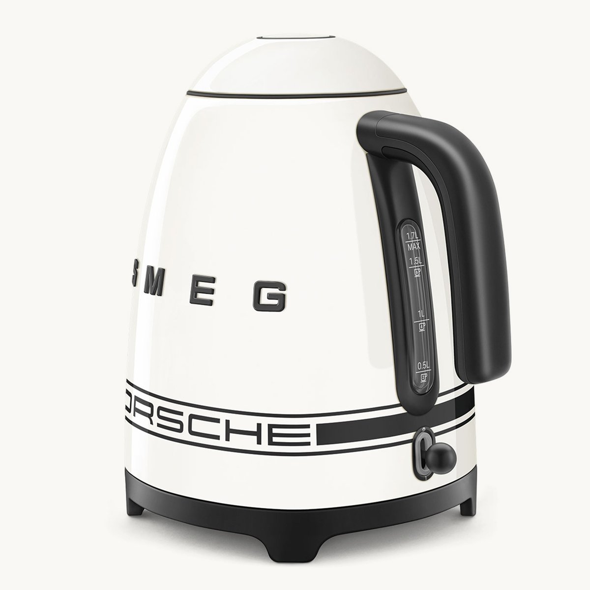 Bouilloire électrique 1,7 litre KLF03 blanc carrara brillant, SMEG