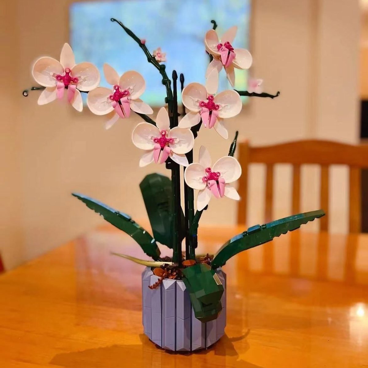 LEGO Botanicals - LEGO Creator - L'orchidée - 10311 blanc, rose, bleu, marron, LEGO