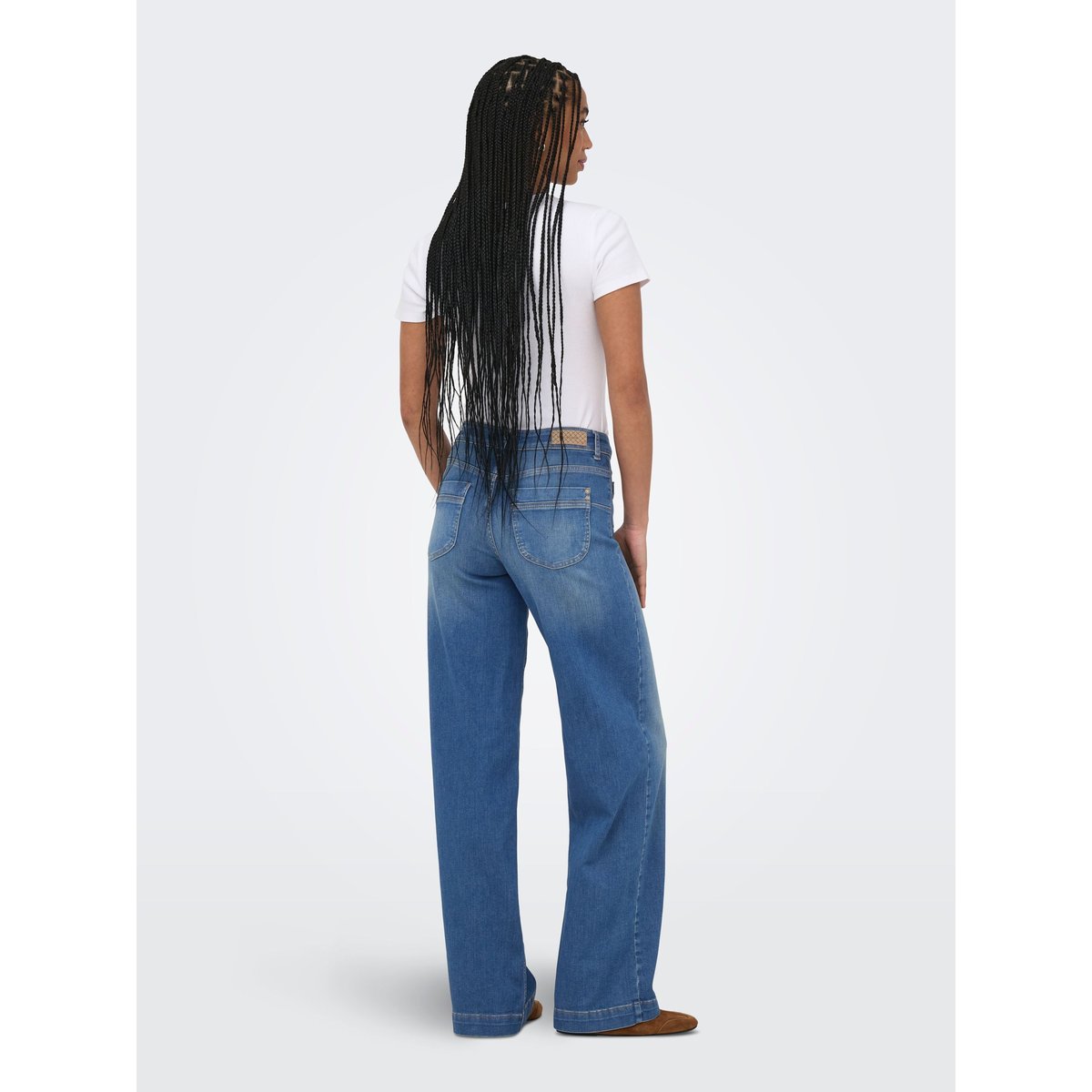 Jean À Jambe Large medium blue denim, ONLY