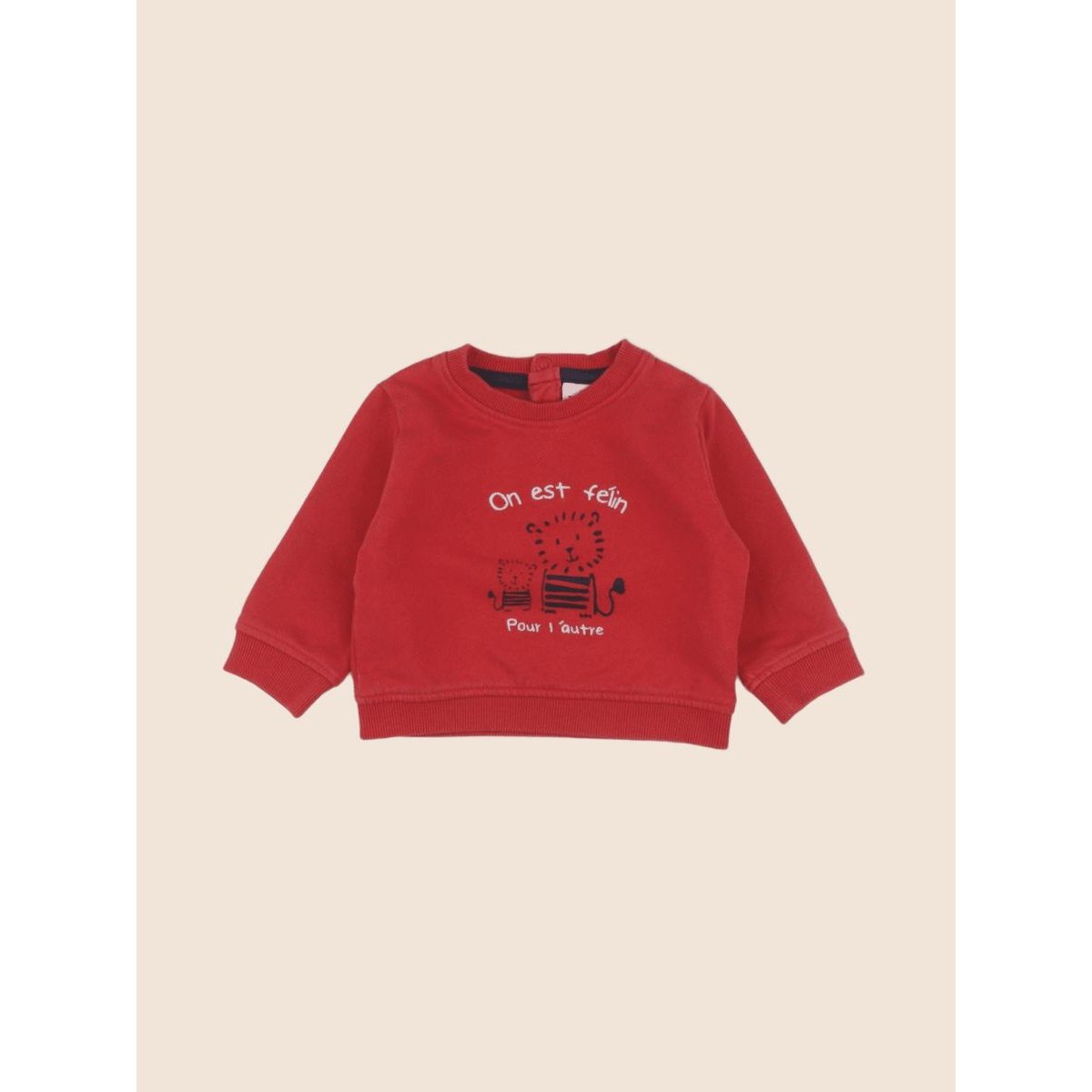 Sweat - Etat satisfaisant rouge, TAPE A L'OEIL