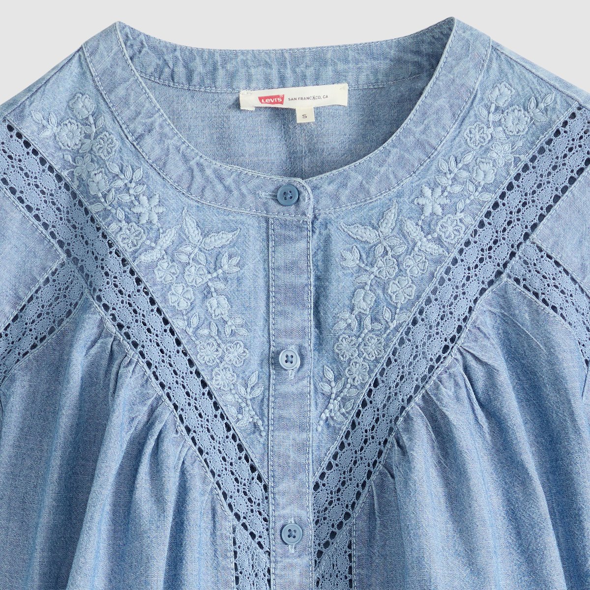 Blouse manche longue Cleo bleu - faded tide, LEVI'S