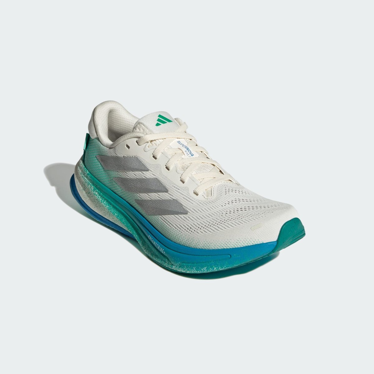 Chaussure De Running Supernova Rise 2 chalk white / silver metallic / glory green, adidas Performance