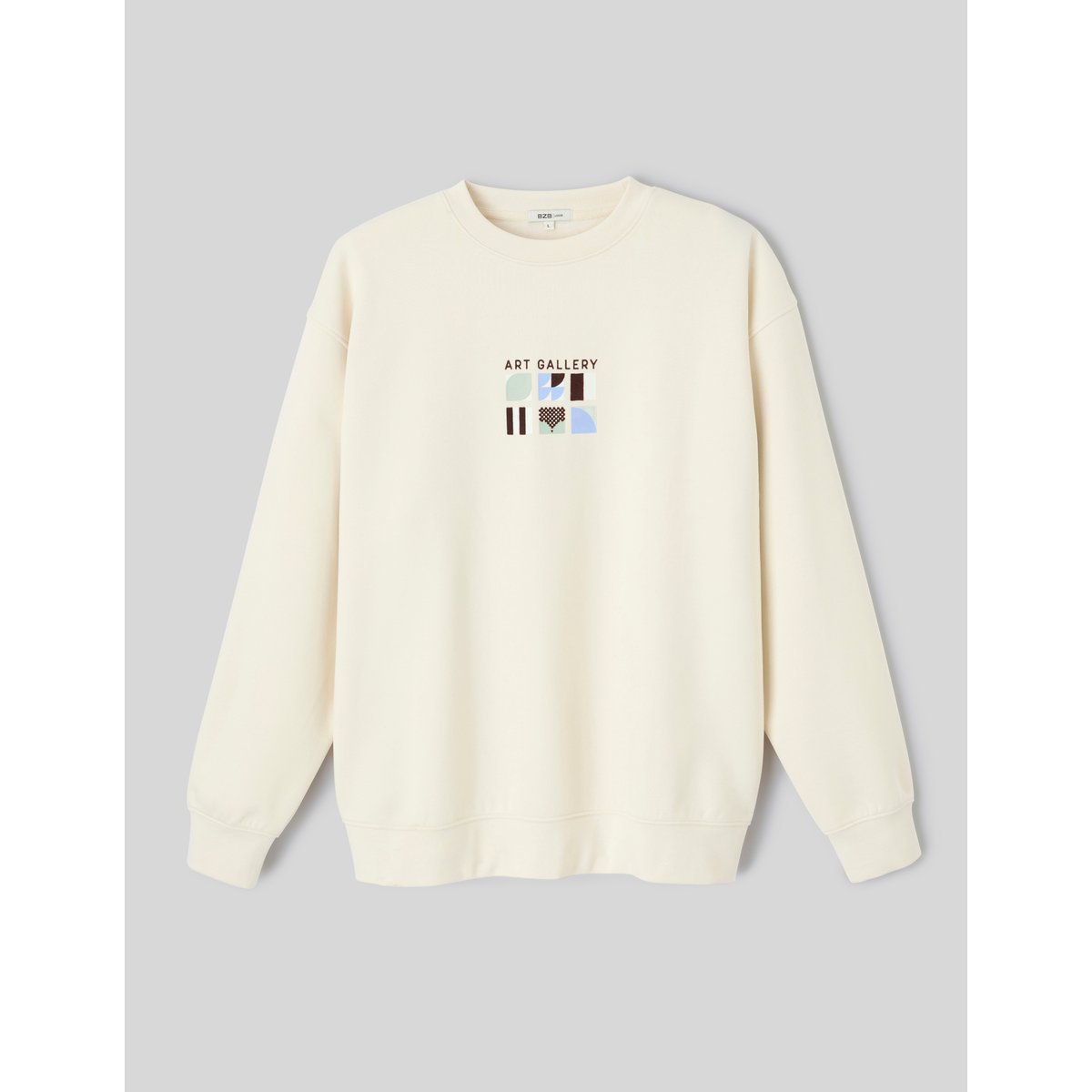 Sweat imprimé poitrine naturel, BZB