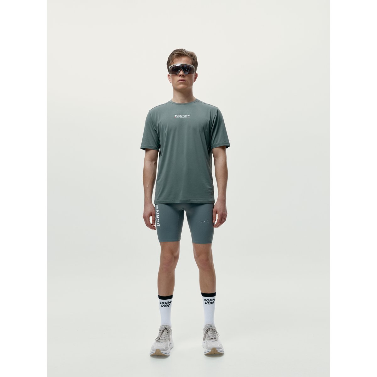 T-Shirt de sport Performance manches courtes BERING RUN sauge, BORN