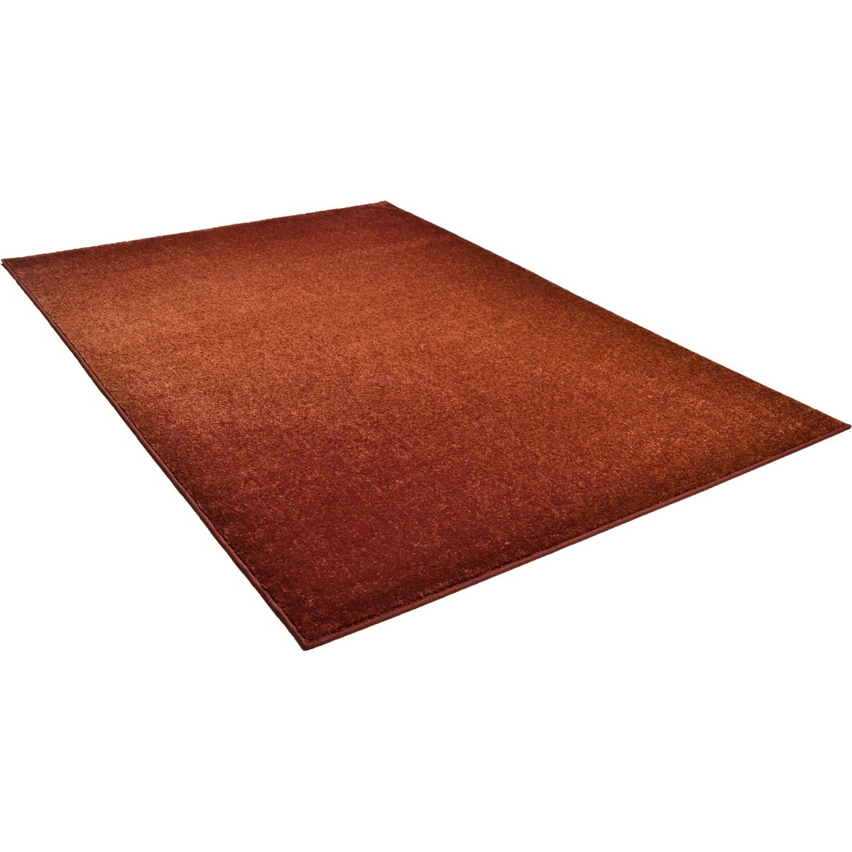 Tapis brillant RENZO - tissé à la machine - en 100% polypropylène terracotta, THEKO
