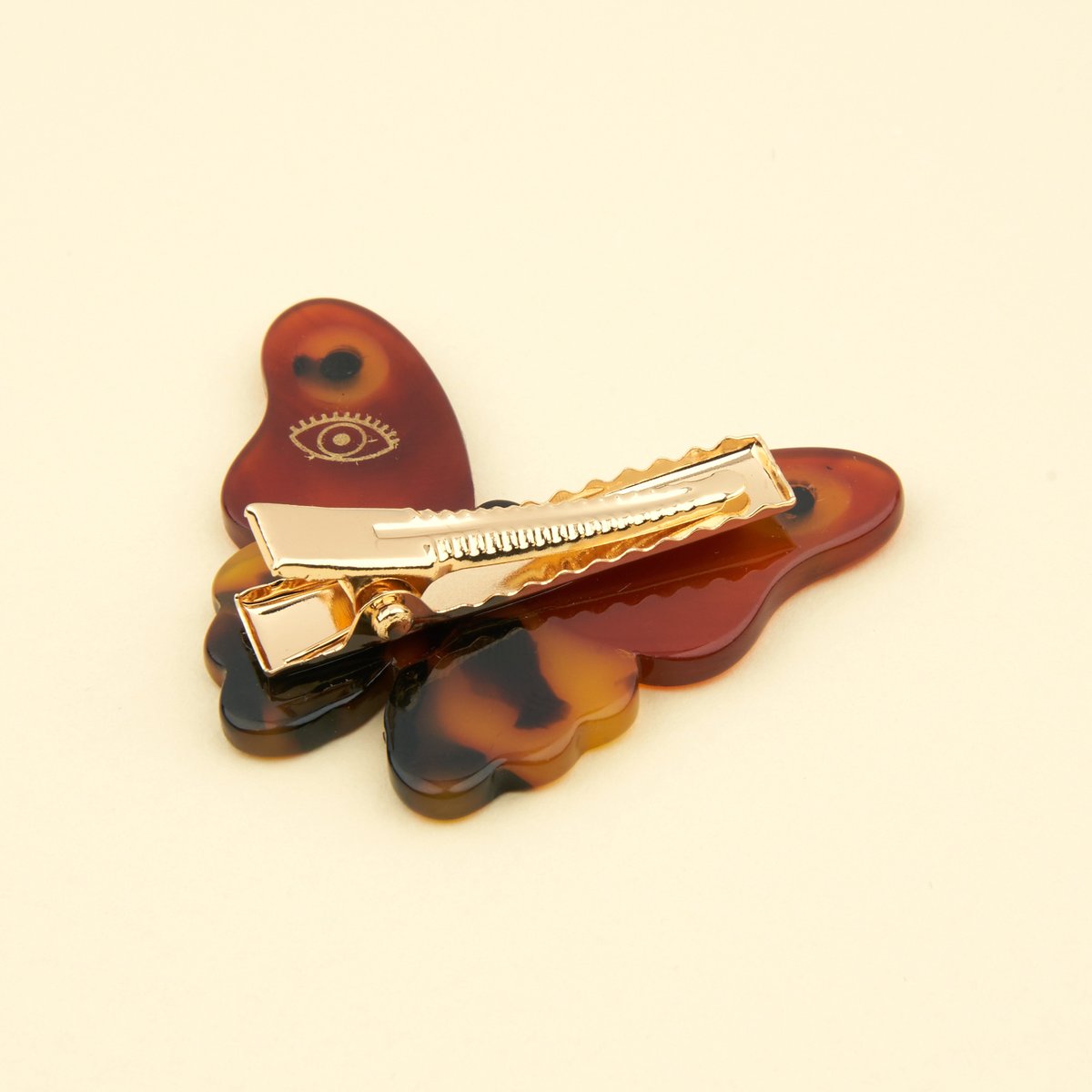 Barrette PAPILLON DE NUIT marron, COUCOU SUZETTE