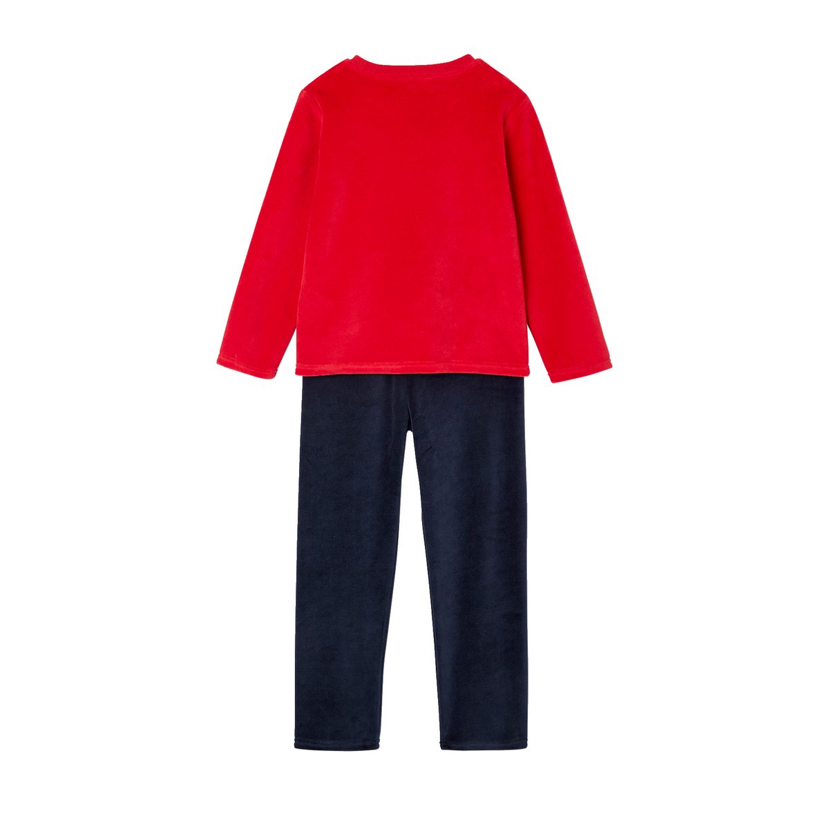 Lot de 2 Pyjamas Velours Police marine, VERTBAUDET