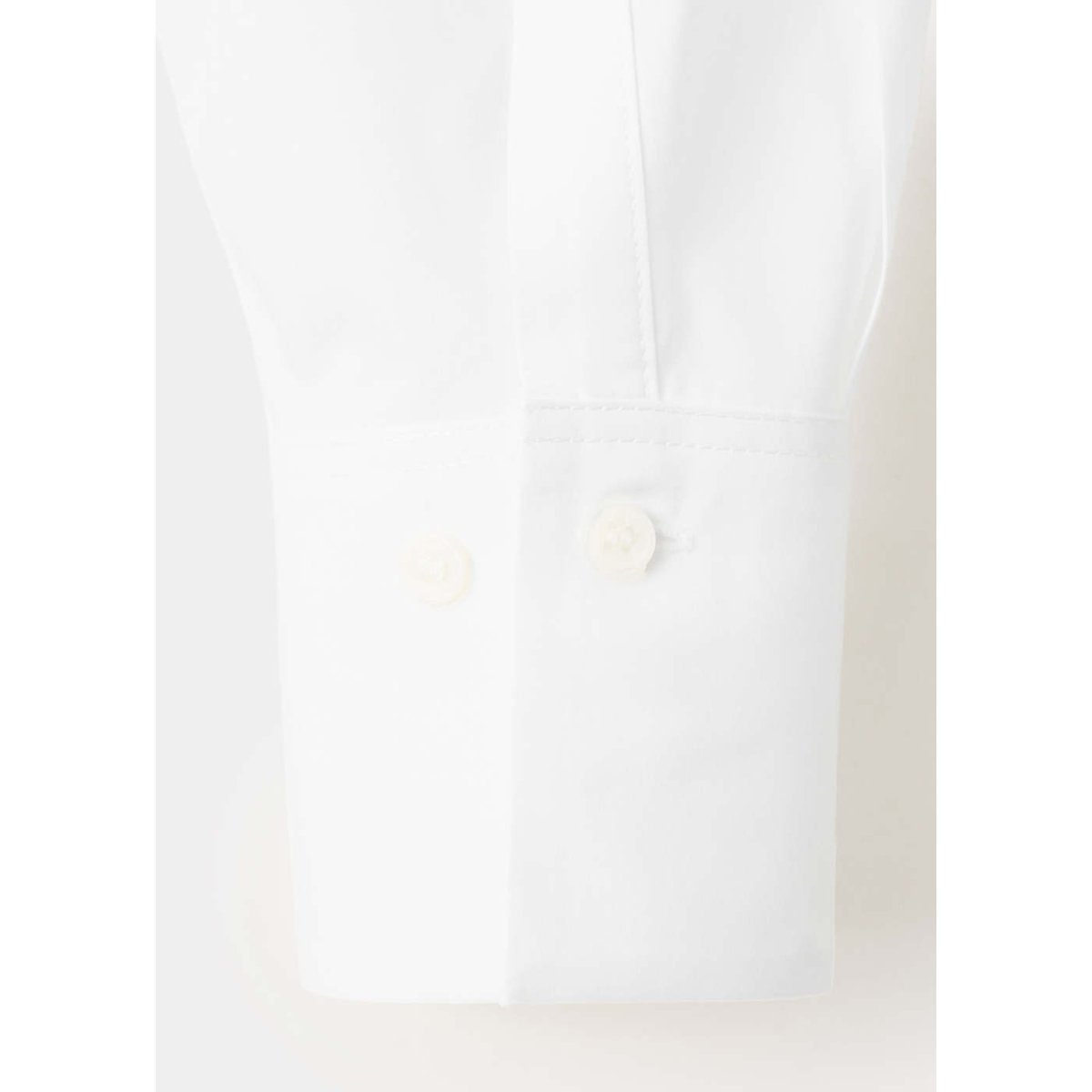 Chemise droite mélange coton et lyocell blanc cassé, MANGO