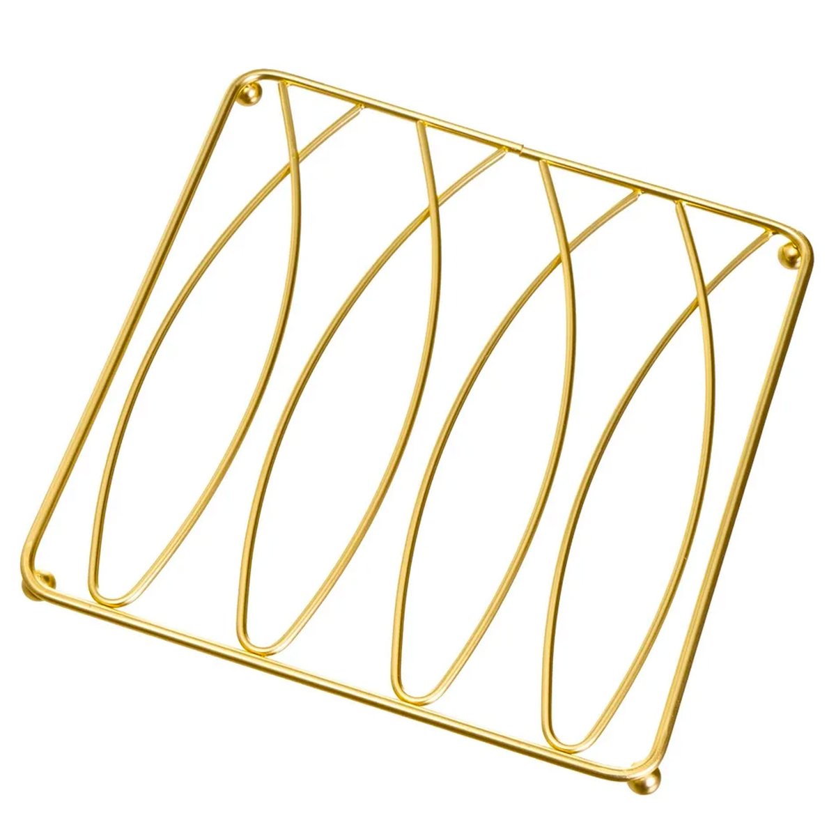 Dessous de plat métal doré 19x19x1cm doré, WADIGA