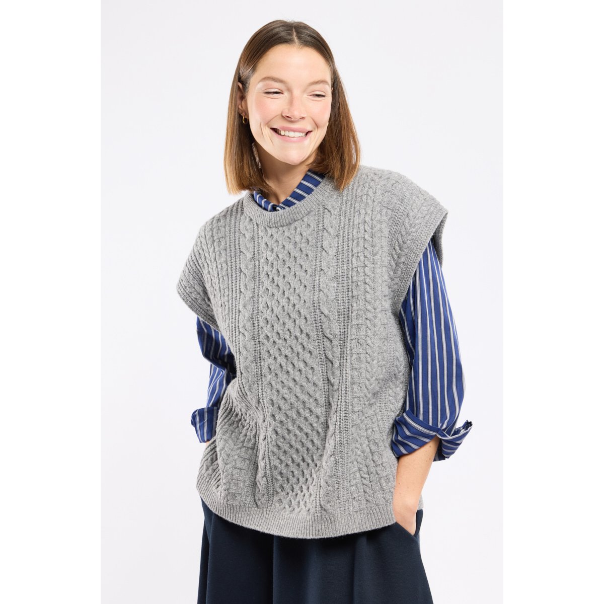 Pull sans manche - laine sleet, ARMOR-LUX
