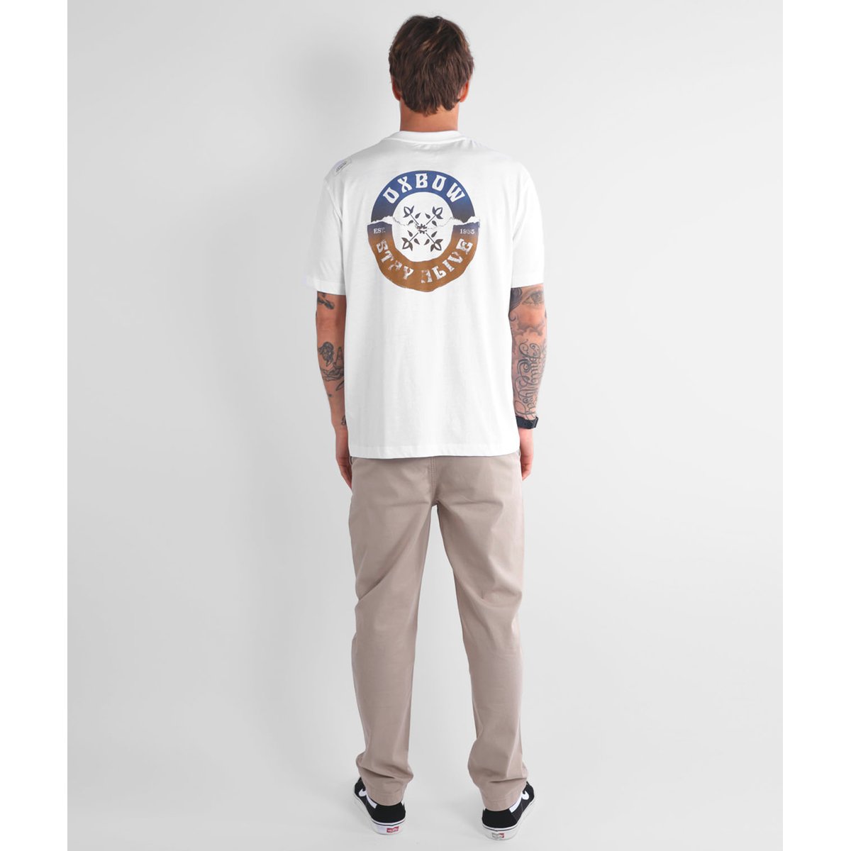 Tee-shirt manches courtes TORN blanc, OXBOW