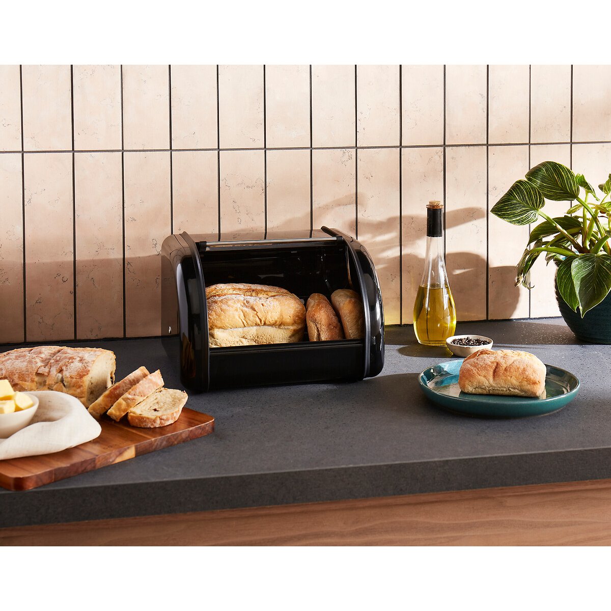 Equip Compact Bread Bin black, MORPHY RICHARDS