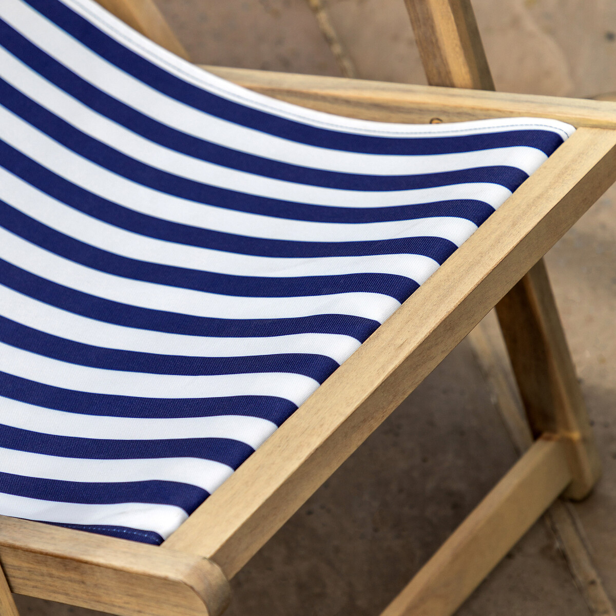 Striped Deck Chair navy/white, SO'HOME