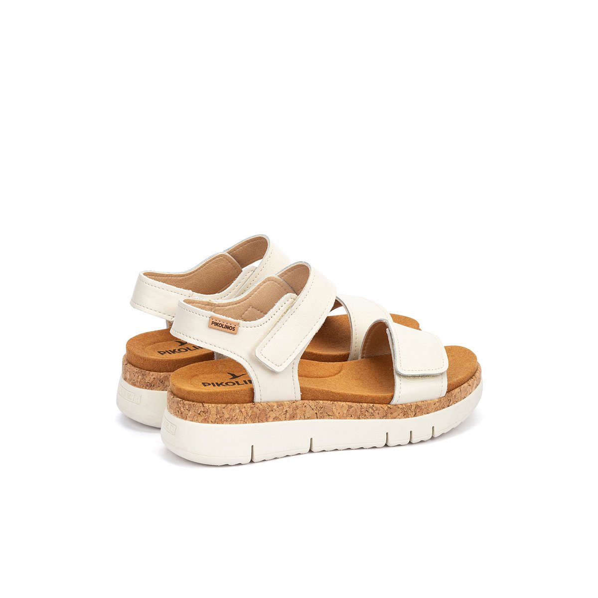 Sandales à semelles compensées cuir Palma nata, PIKOLINOS