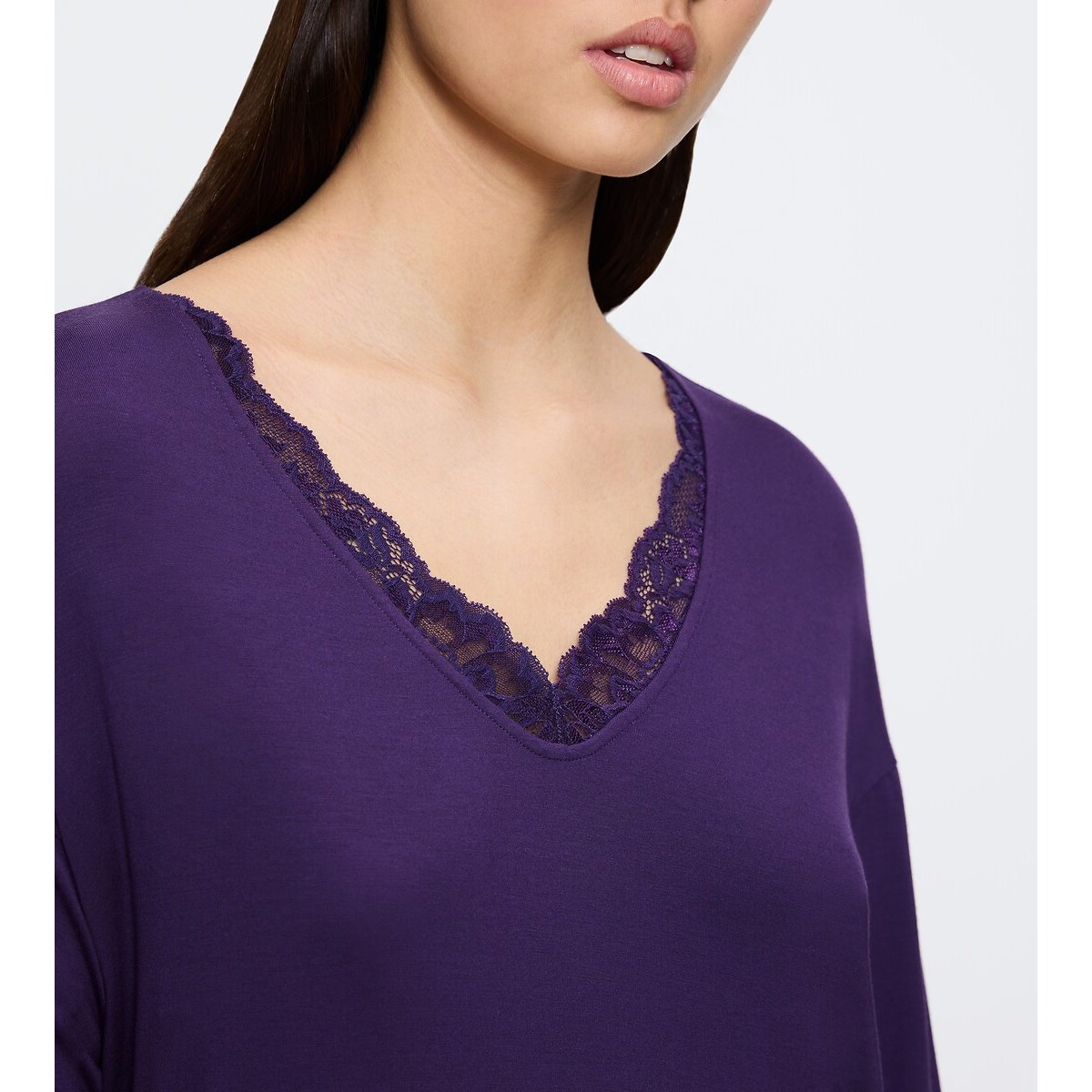 Timeless Sensuality Nightdress dark purple, TRIUMPH