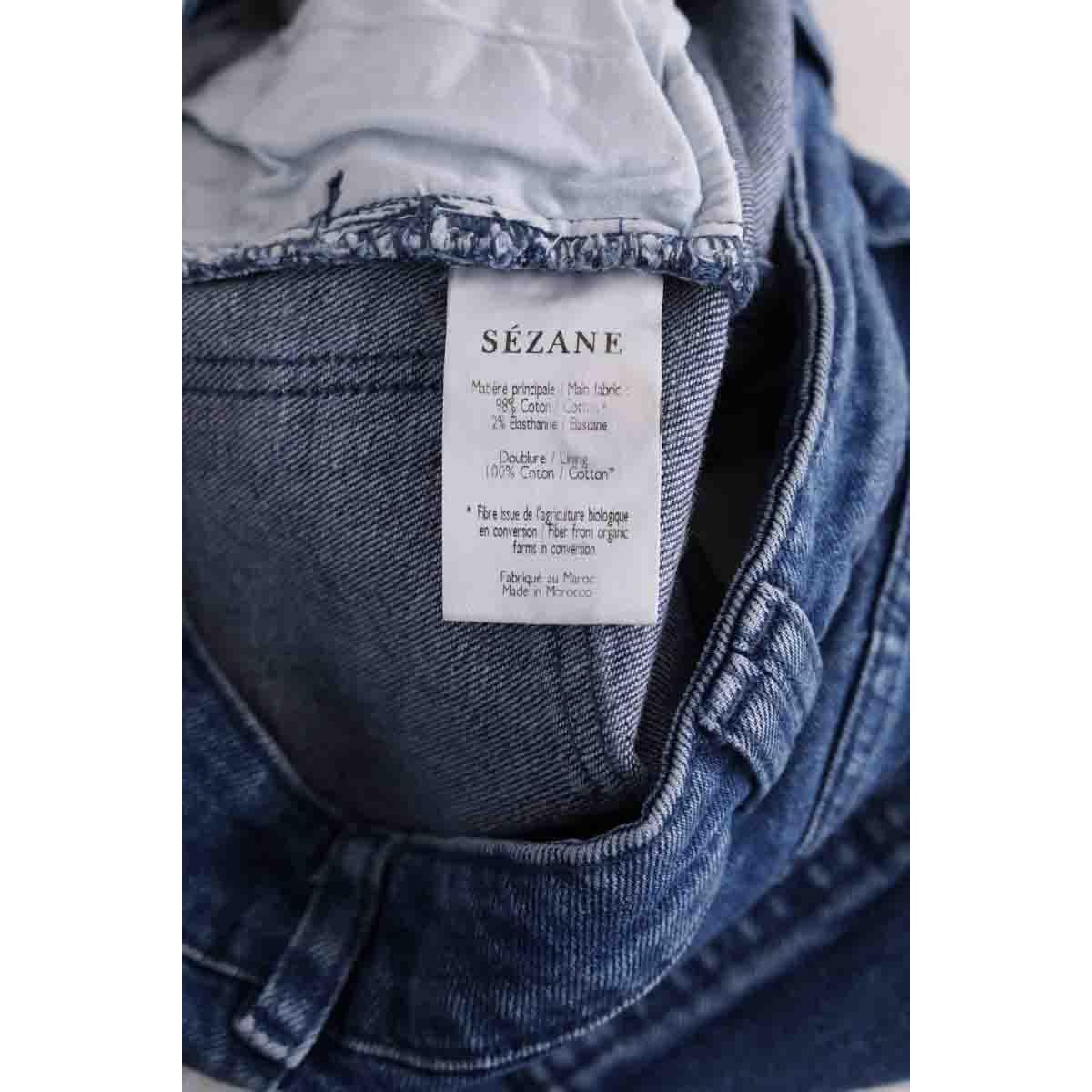 Jean droit - Très Bon État bleu, SEZANE