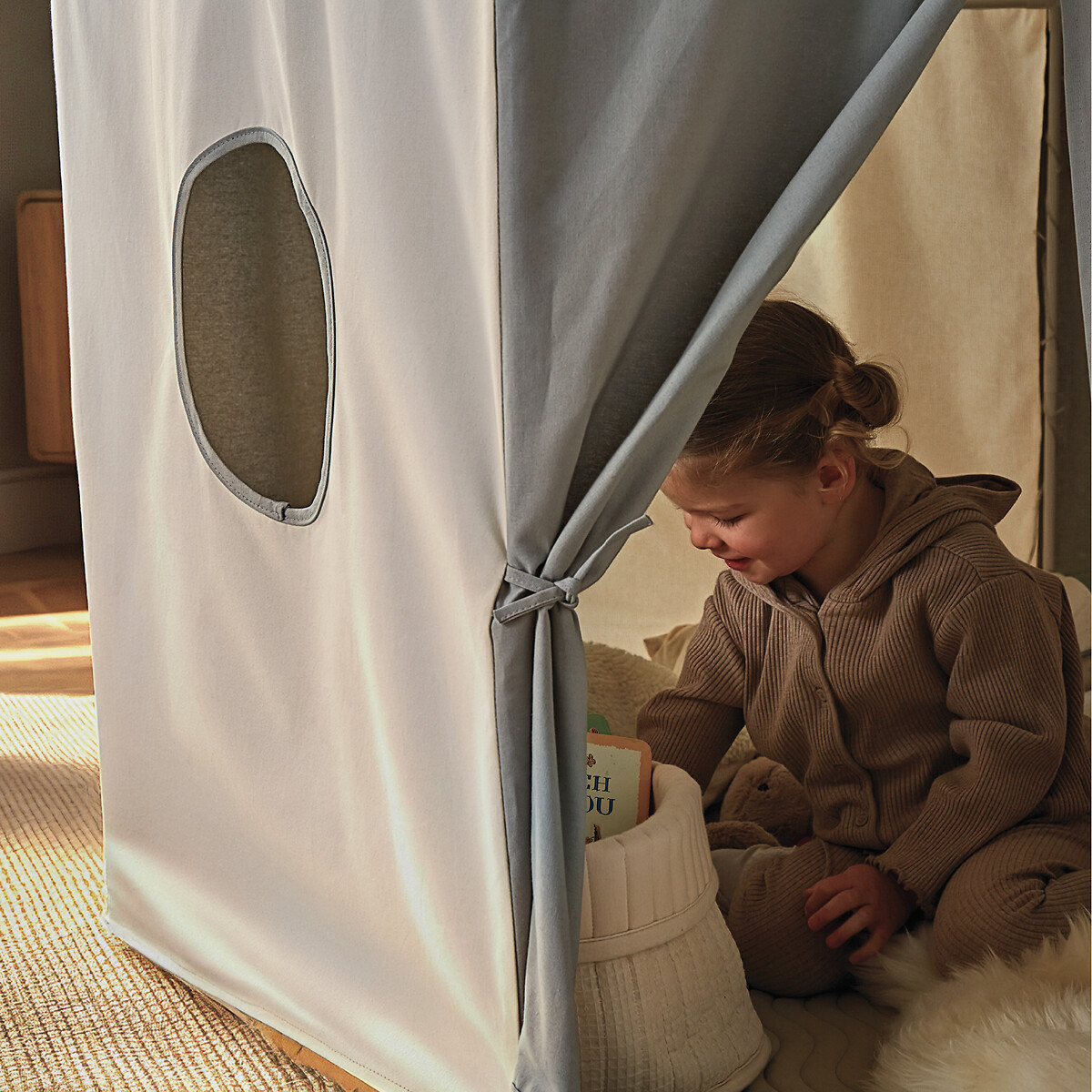 Play Pavilion Cotton Tent blue, CUDDLECO