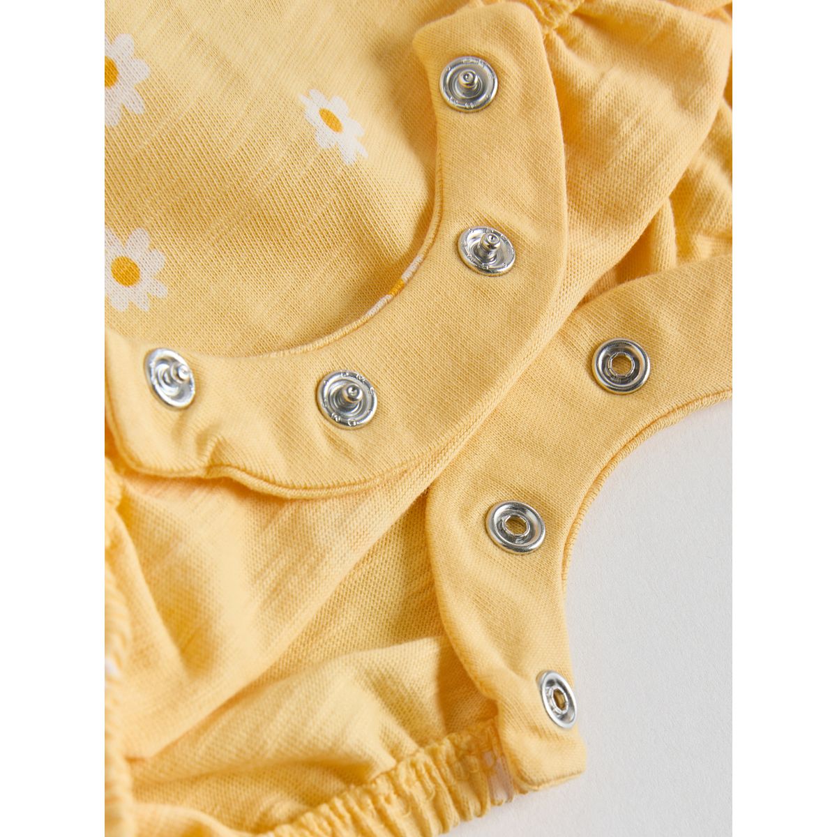 Barboteuse bébé à smocks, lot de 2 fleurisette jaune et bleue, NEXT