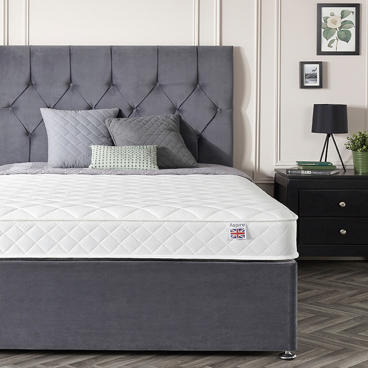 Double Comfort Eco Foam Free Mattress white, ASPIRE