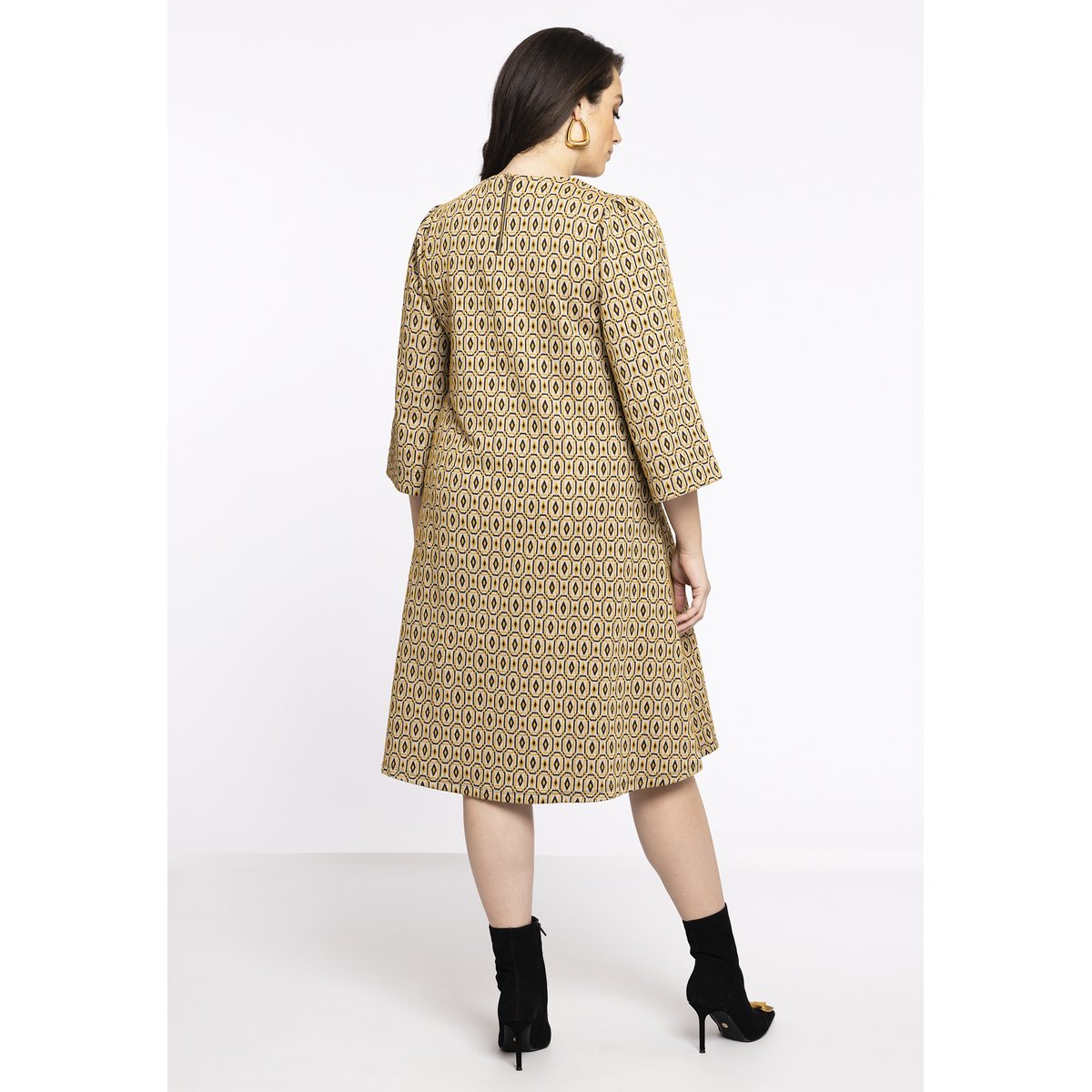 Robe imprimé / imprimée brun clair, YOEK