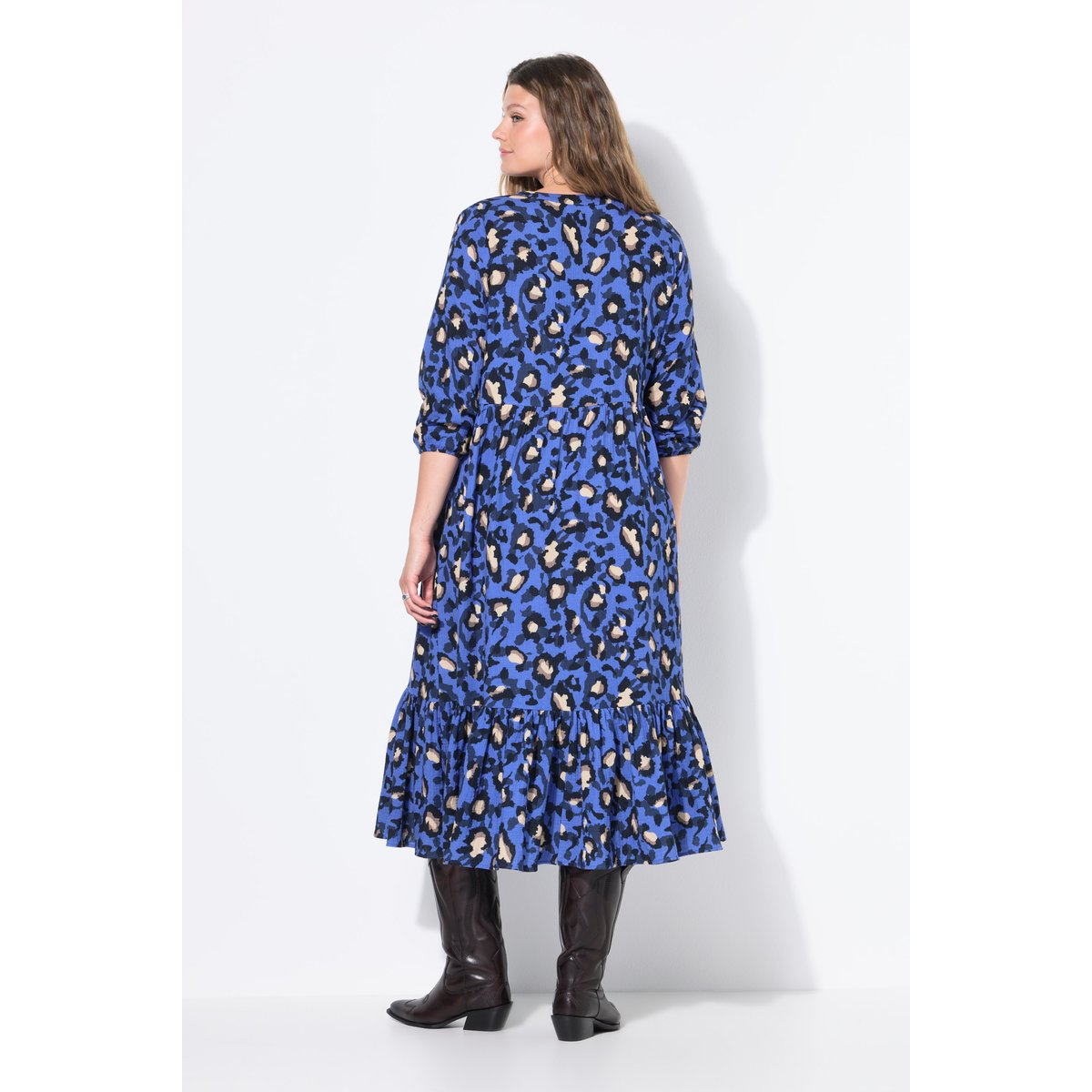 Robe maxi en mousseline saphir, STUDIO UNTOLD