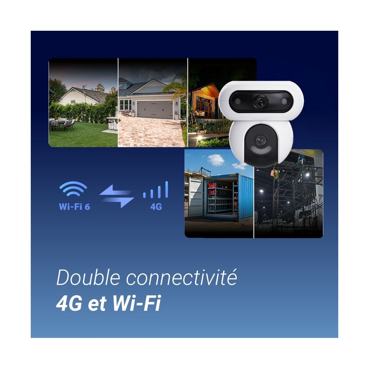 Caméra de surveillance HB90X 4G & Wifi Kit couleur unique, EZVIZ